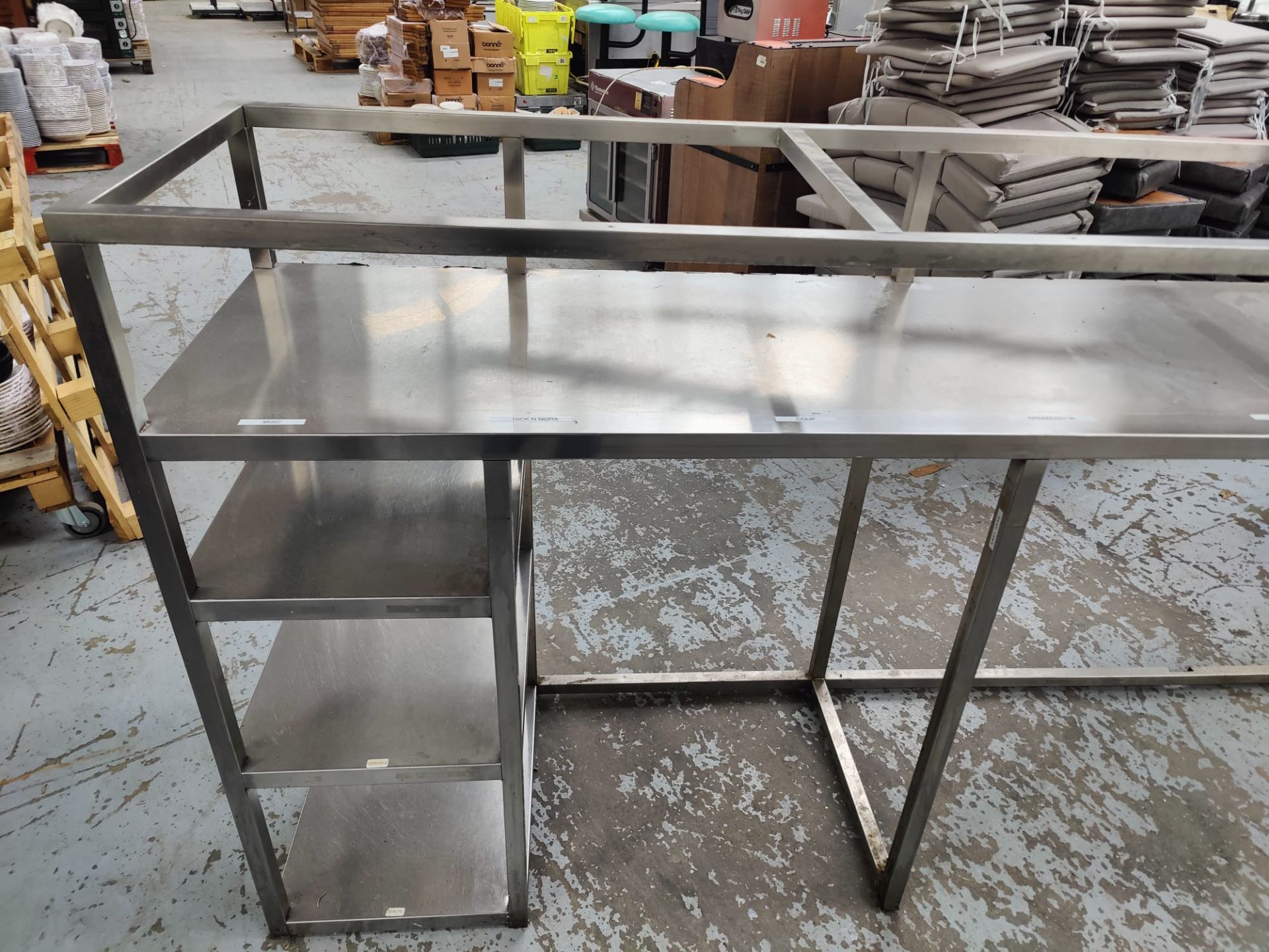 1 x Stainless Steel Backbar Bottle Cooler Housing with Glass Shelf - Dimensions: H121 with a Hight - Image 8 of 9