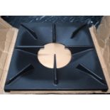 2 x Cast Iron Pan Supports for Commercial Range Cookers - Dimensions: 37 x 39 cms cms - New