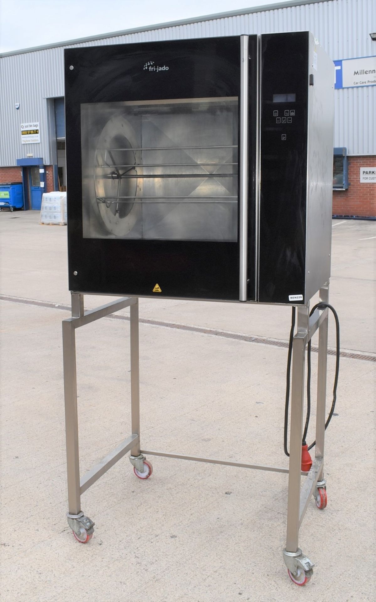 1 x Frijado Chicken Rotisserie Programmable Oven With Stand - 3 Phase Electric Power - Model: TDR 8P