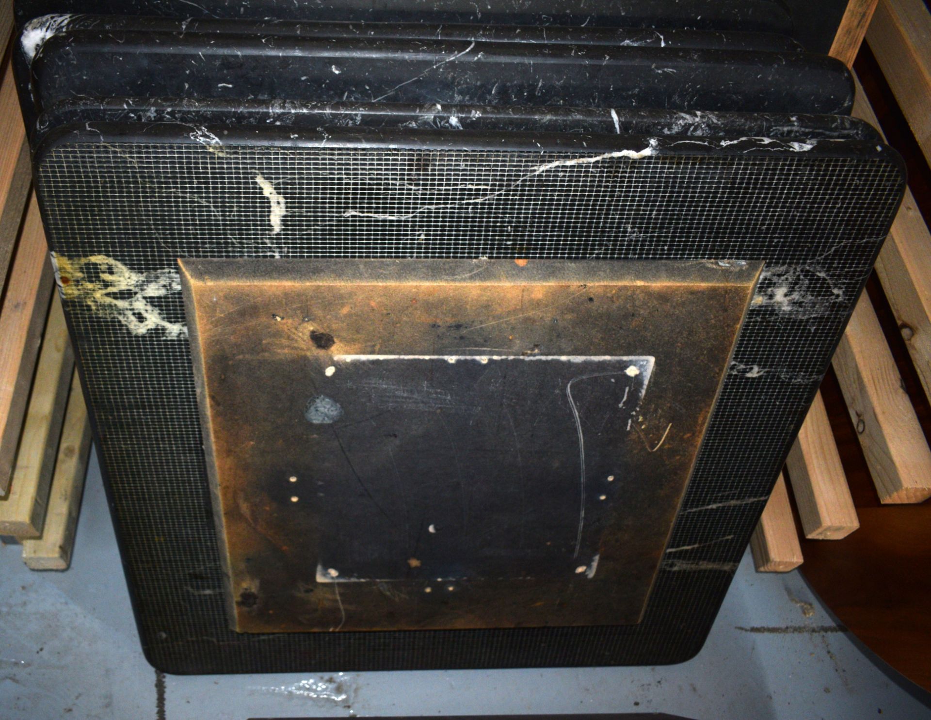 6 x Marble Restaurant Table Tops - Dimensions: 68x68 cms - Removed from a Restaurant Environment - Image 3 of 3