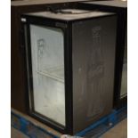 1 x Coca Cola Single Door Bar Fridge - Dimensions: H85 x W50 x D56 cms