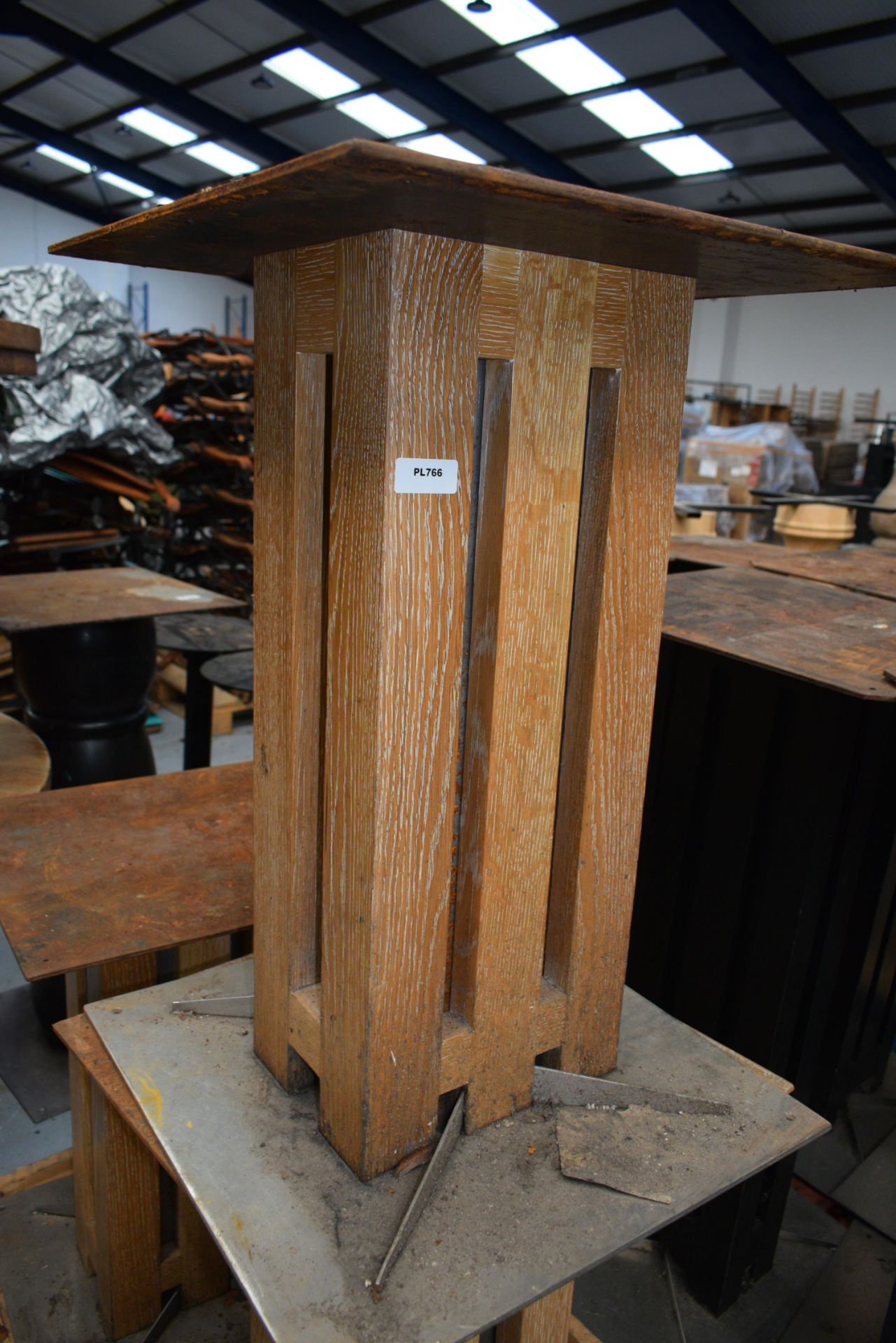 3 x Pedestals for Restaurant Tables - Dimensions: H70cm with a 50x50cms Top - Image 5 of 6