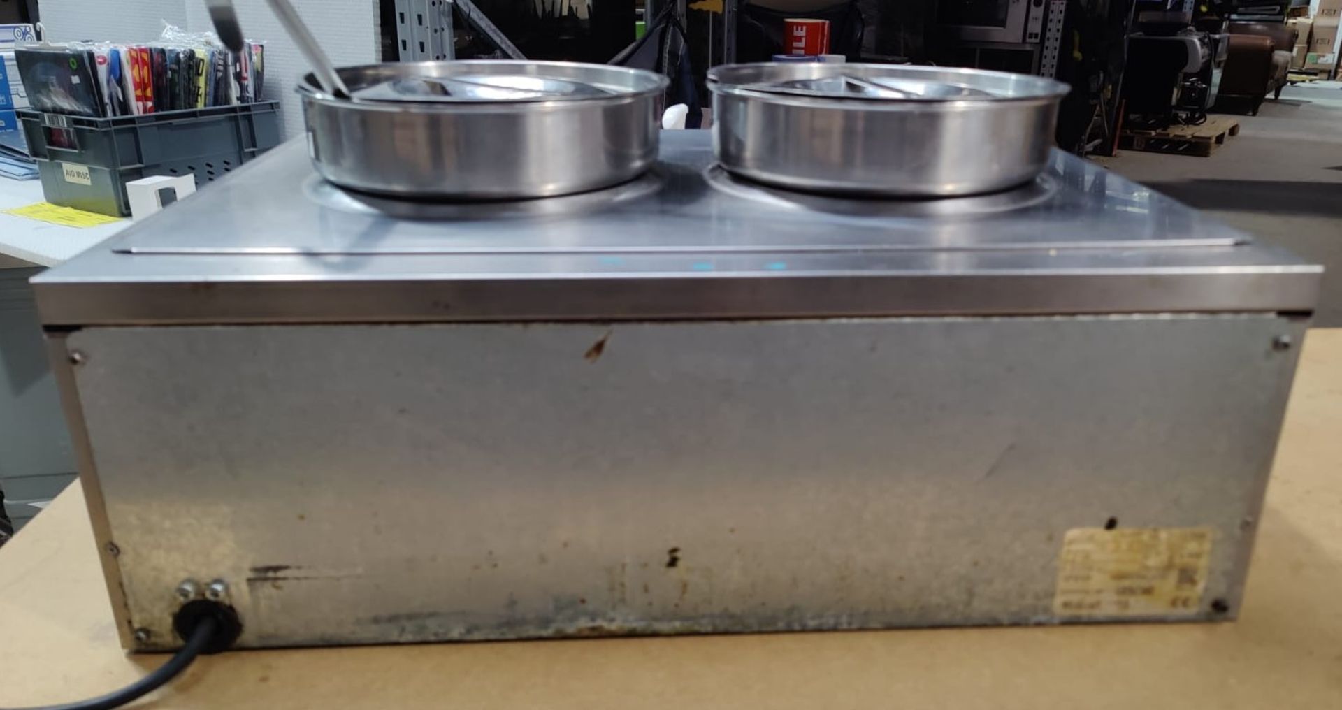 1 x Lincat LRB2 Twin Pot Baine Marie - 240v - Stainless Steel Construction - Dimensions: H24 x W56 - Image 4 of 7