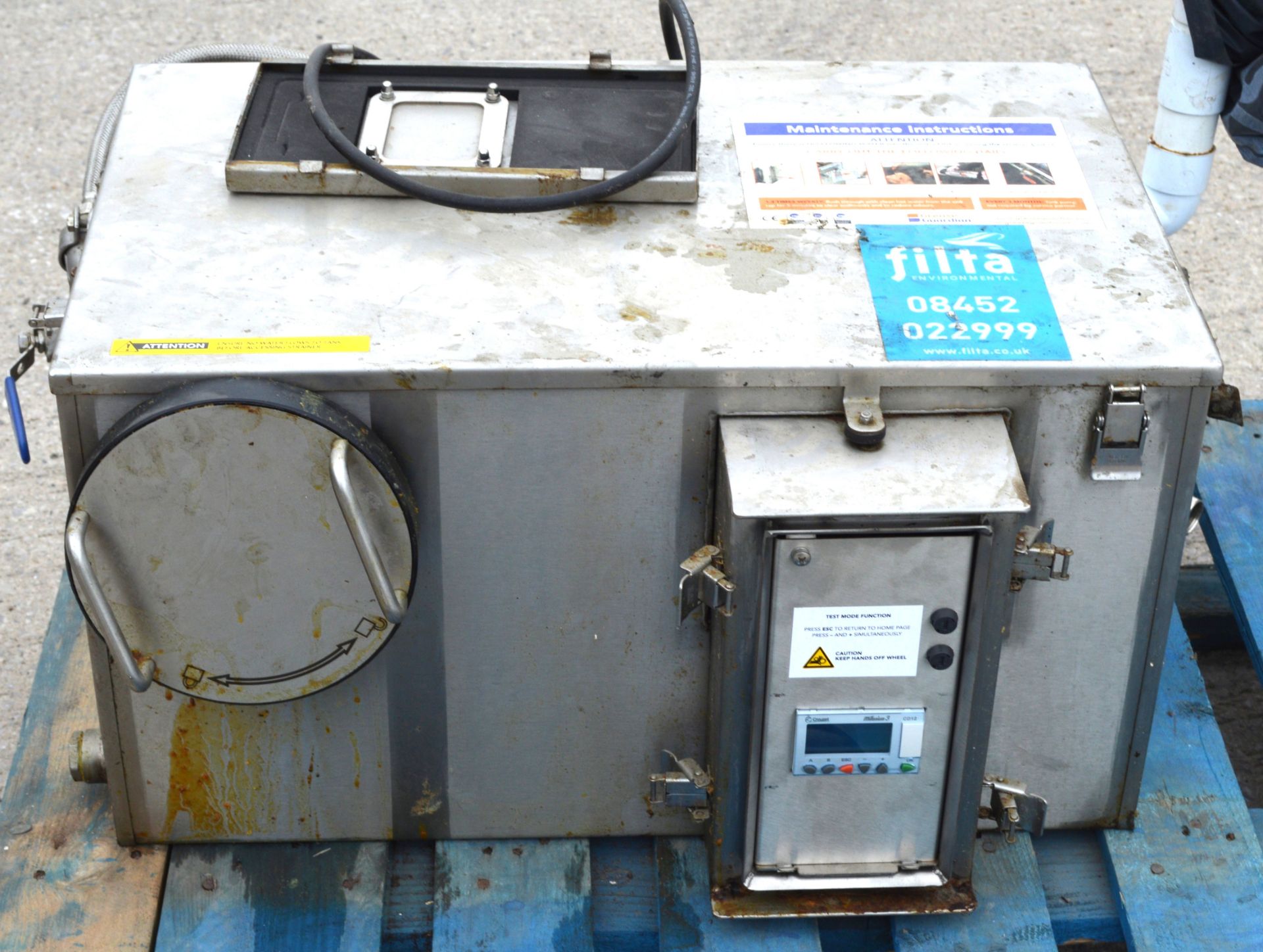 1 x Grease Guardian Filteration System for Passthrough Dishwashers - Dimensions: H35 x W70 x D57 cms