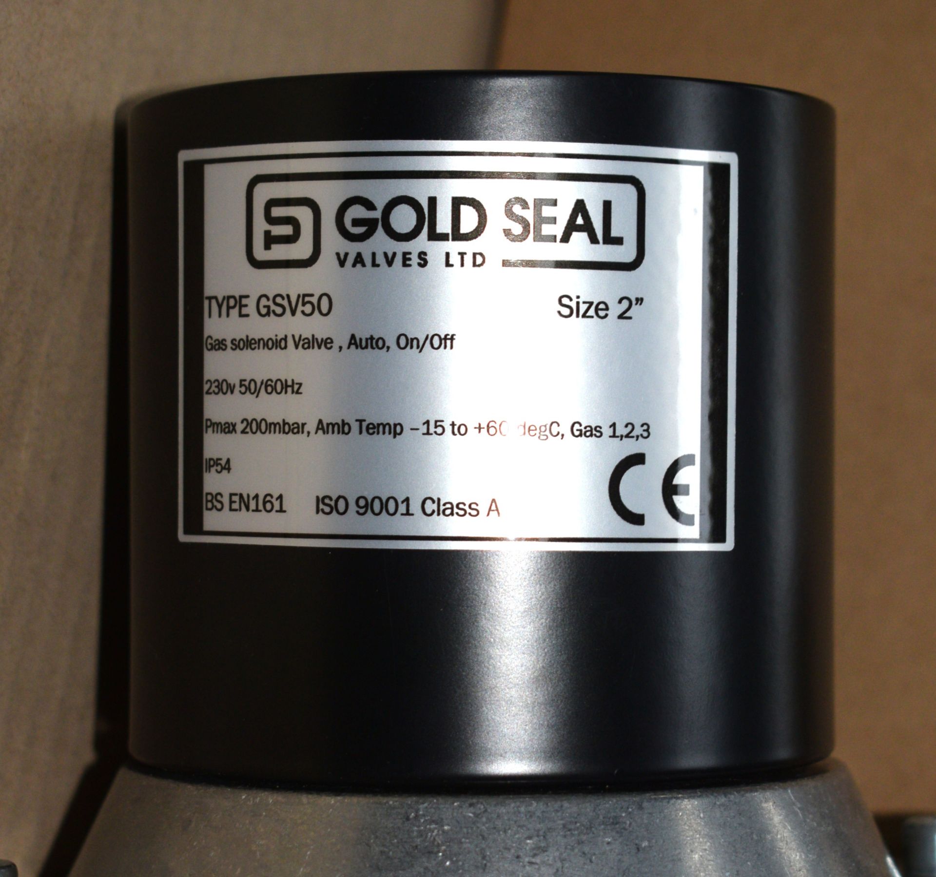 1 x Goldseal GSV GSV 50 Gas Solenoid Valve - 50mm 2in 230V BSP EN161 - RRP £200 - New / Boxed - Image 3 of 4
