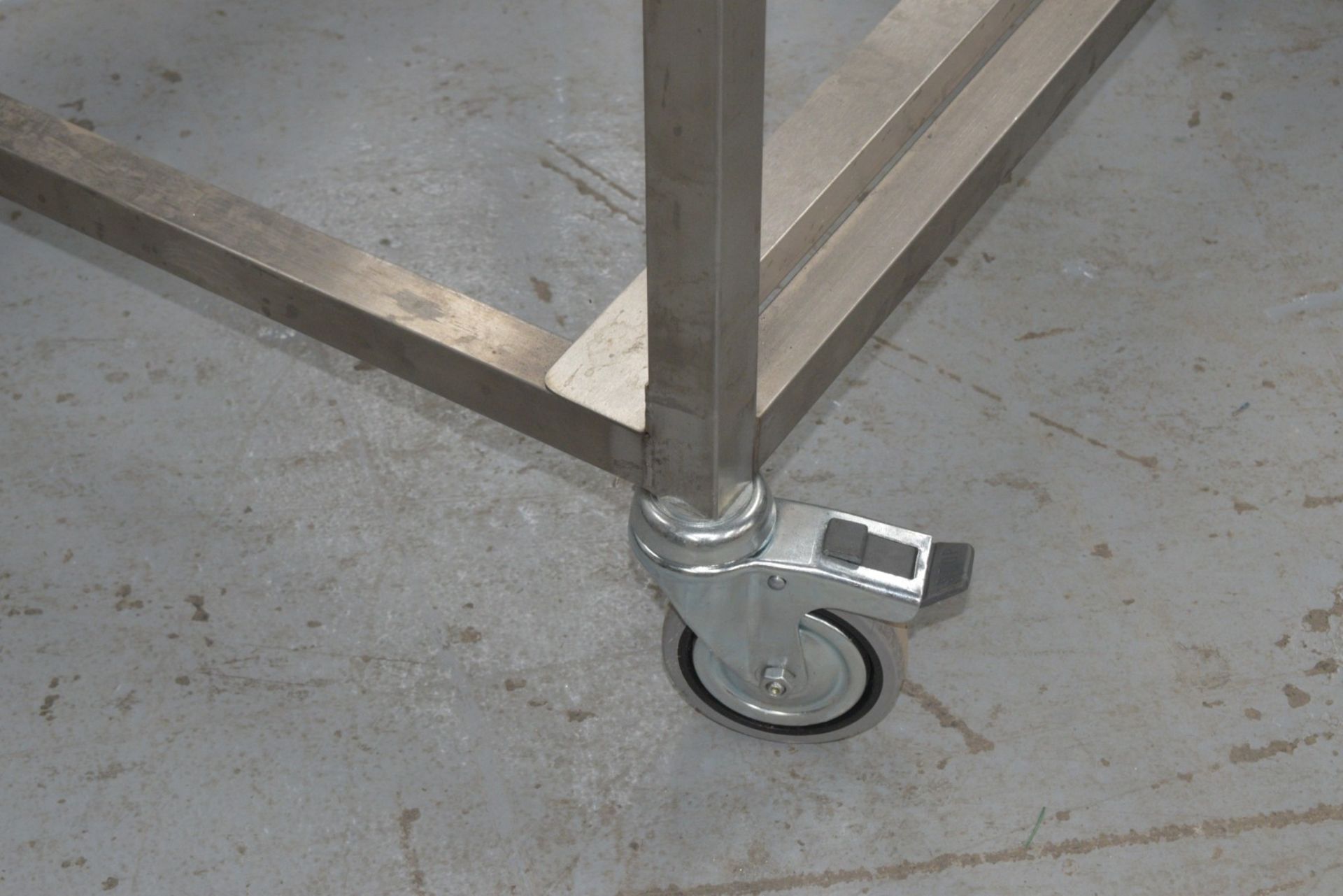 1 x Stainless Steel Mobile Tray Rack on Castors - Dimensions: H180 x W57 x D66 cms - Image 8 of 9