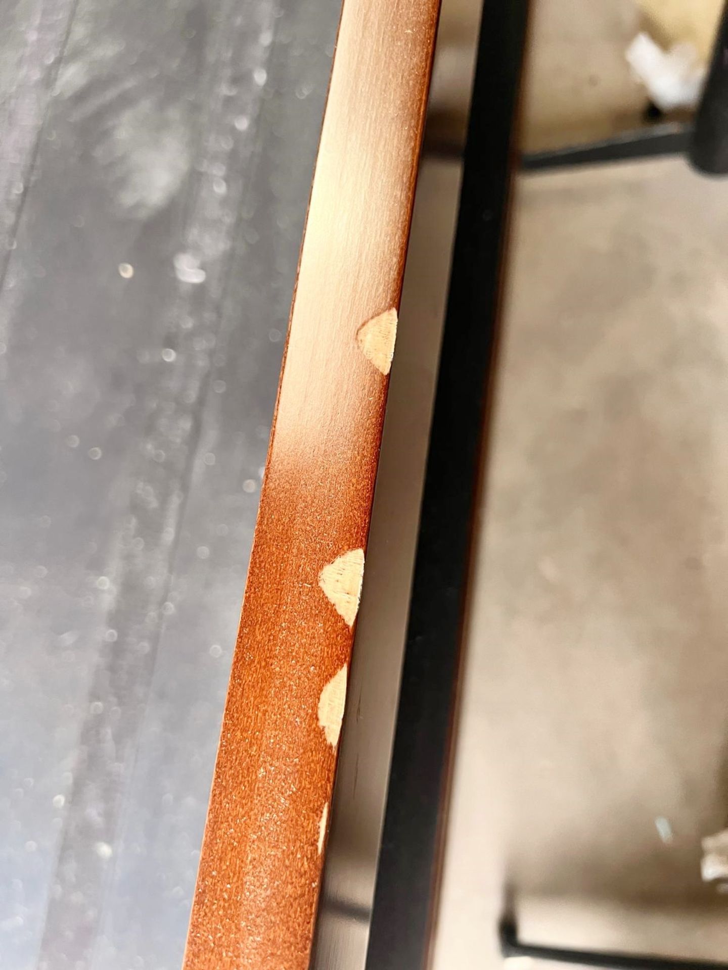 1 x Vintage-inspired Danish-style Low Profile 2.7-Metre Long Commercial Wooden Lounge Sofa - Image 10 of 11