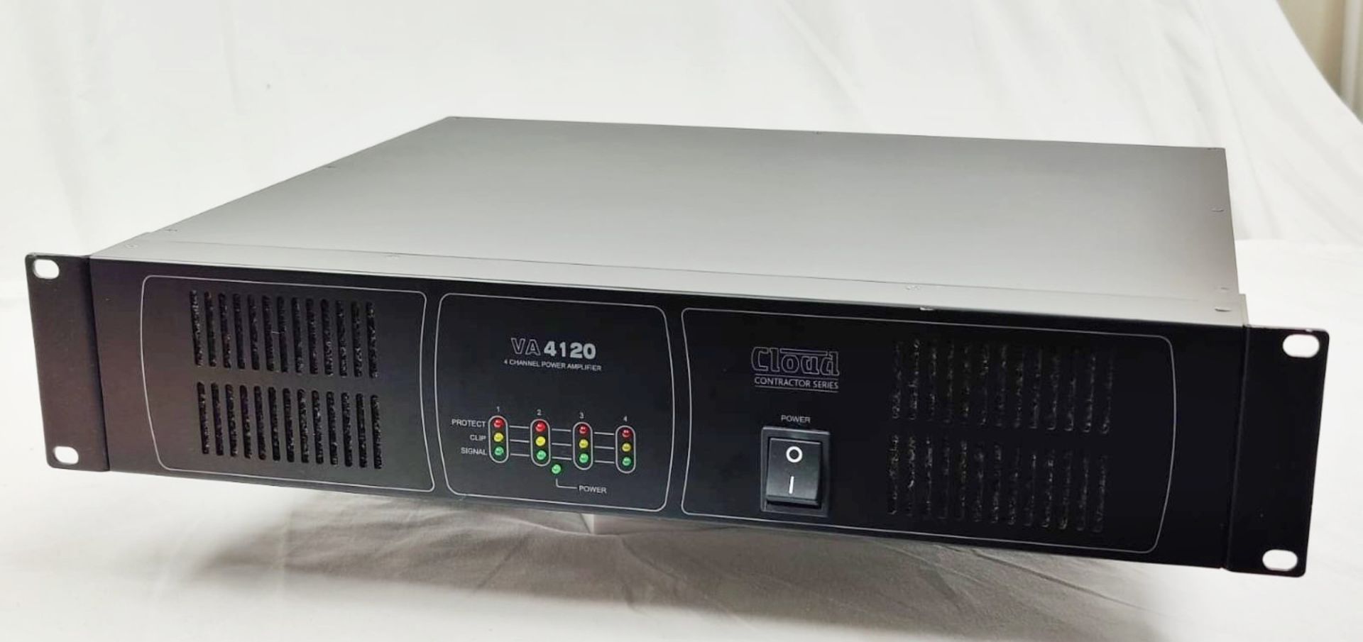 1 x CLOUD Contractor Series 4 Channel Power Amplifier - Model VA4120 - 120W Per Output Channel