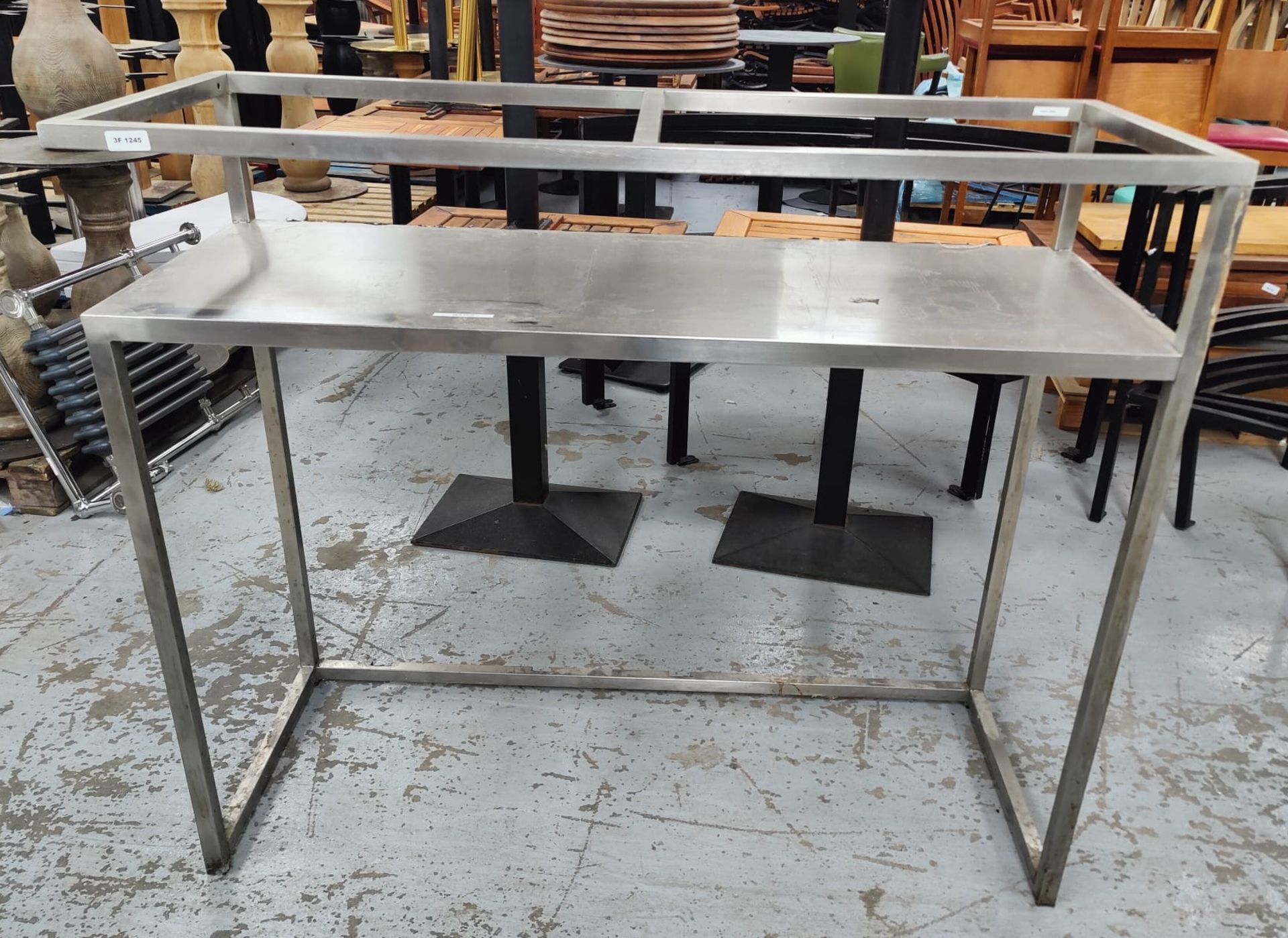 1 x Stainless Steel Backbar Shelf Unit - Dimensions:  cms - Removed from a Restaurant - Image 6 of 9