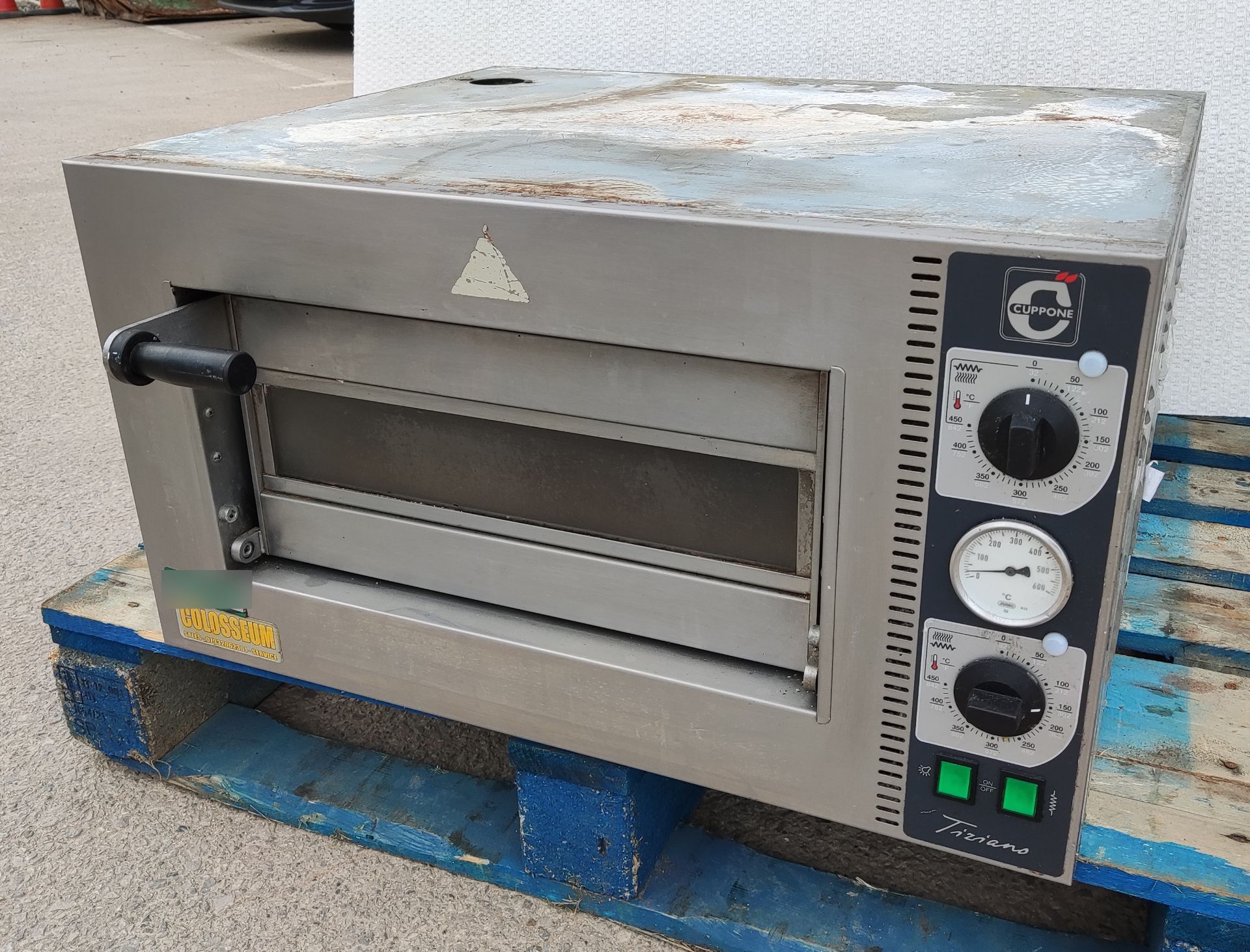 1 x Cuppone TZ420/1M Single Deck Stackable Pizza Oven - RRP £2,015 - Dimensions: H38.5 x W70 x D56cm