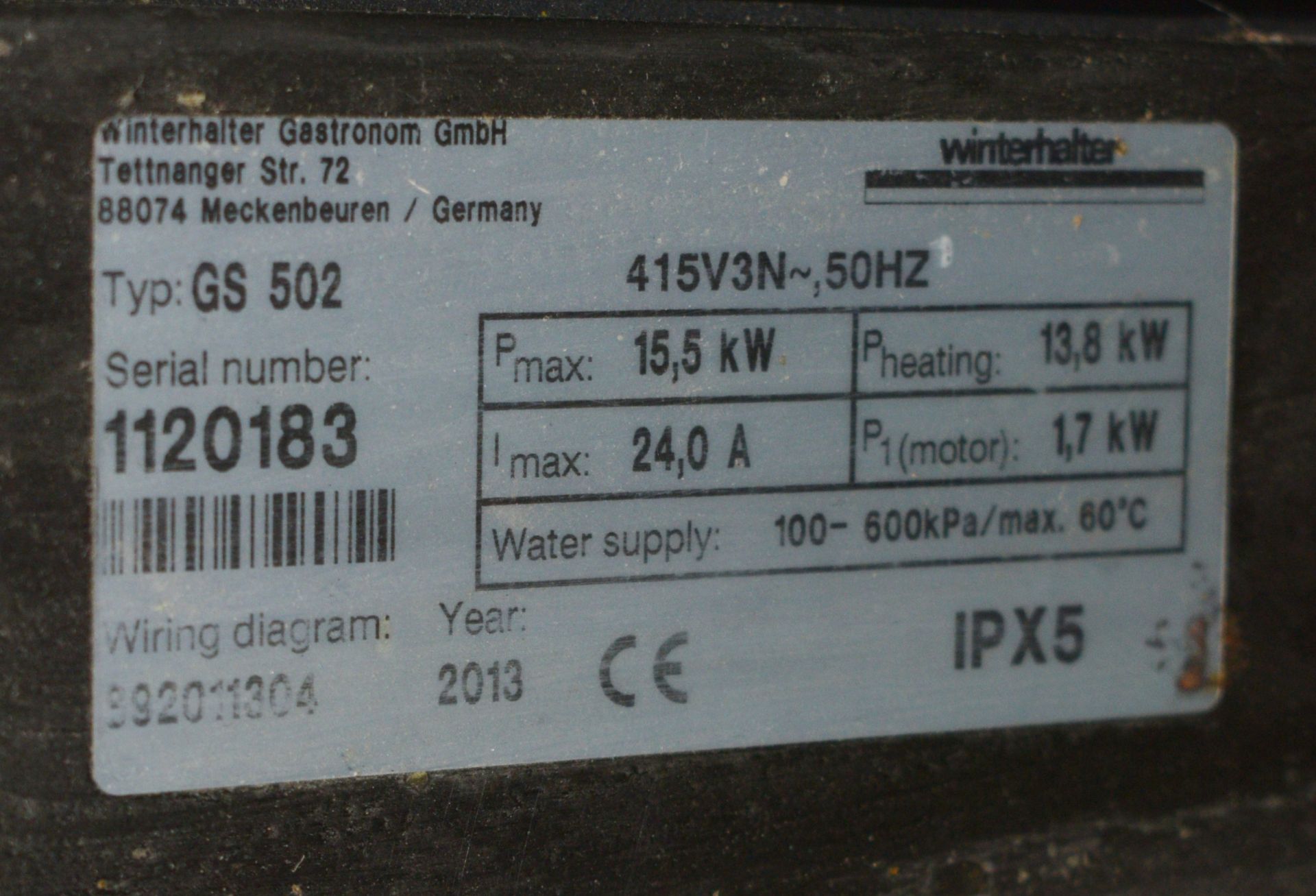 1 x Winterhalter GS502 Commercial Passthrough Dishwasher - 3 Phase - Image 4 of 15