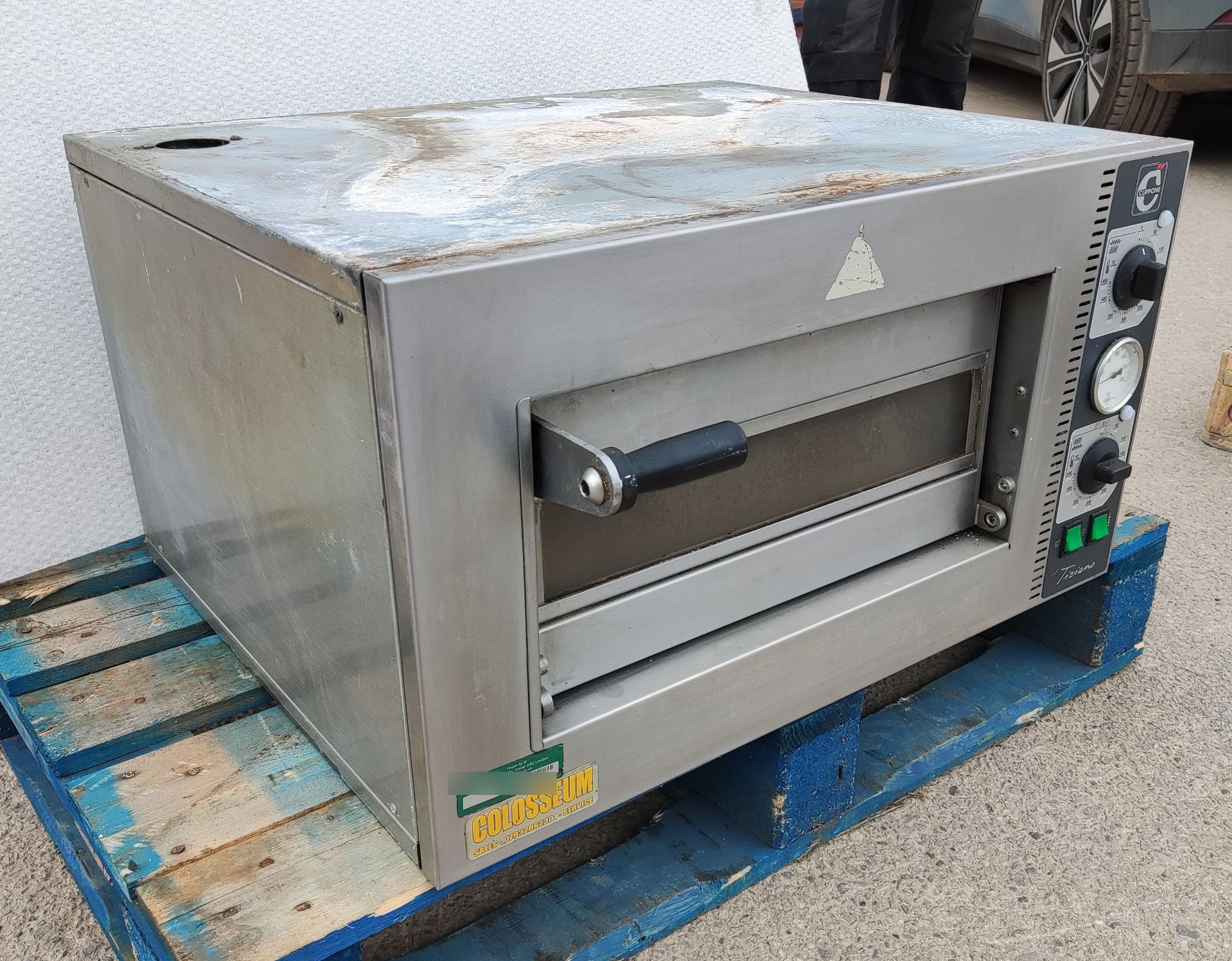 1 x Cuppone TZ420/1M Single Deck Stackable Pizza Oven - RRP £2,015 - Dimensions: H38.5 x W70 x D56cm - Image 5 of 15