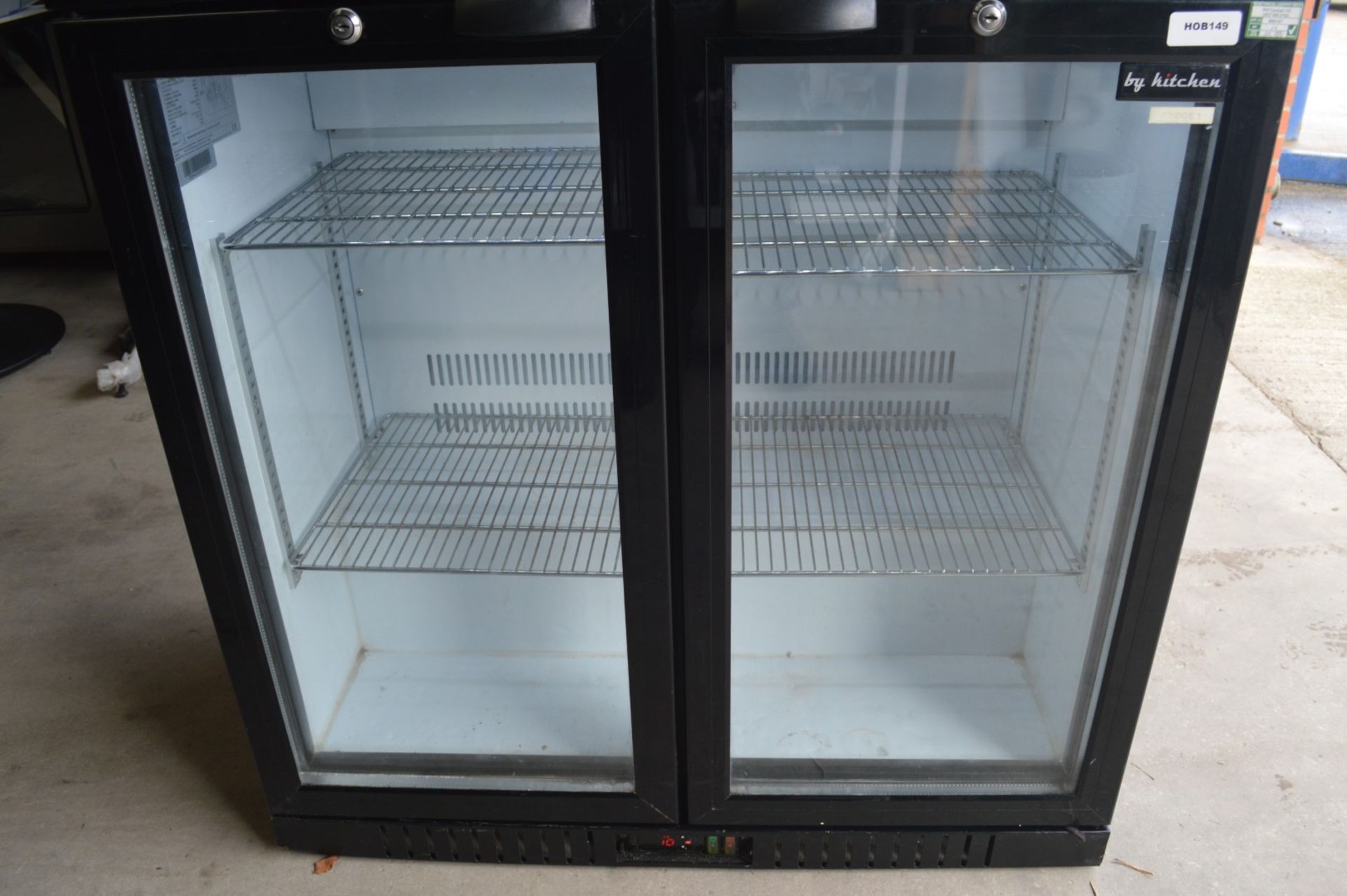 1 x Kitchen LG0208H Backbar Two Door Bottle Cooler in Black - Image 5 of 12