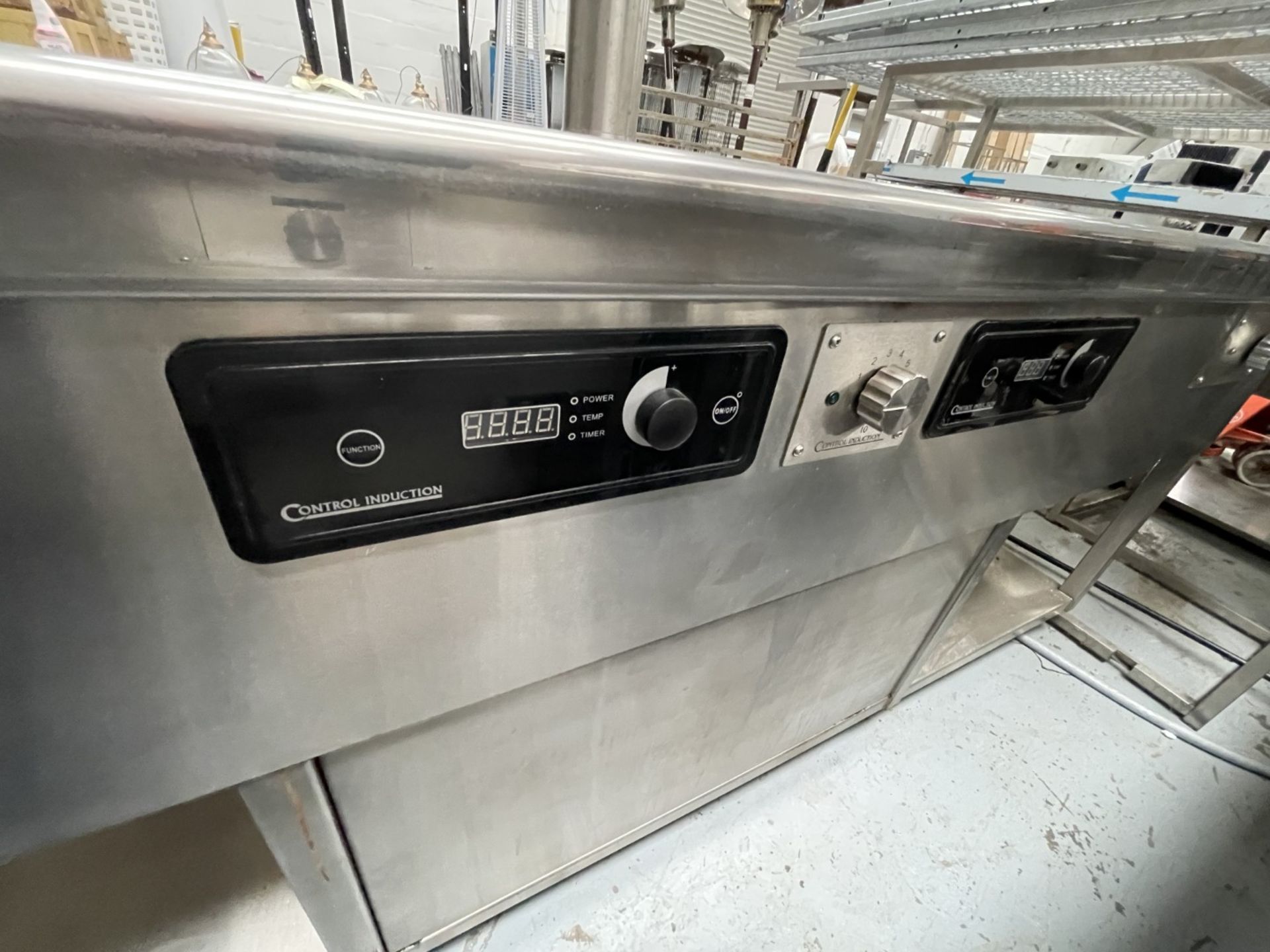 1 x Commercial Central Kitchen Cooking Island Featuring Two Control Induction Cooking Hobs, Blue Sea - Image 11 of 30