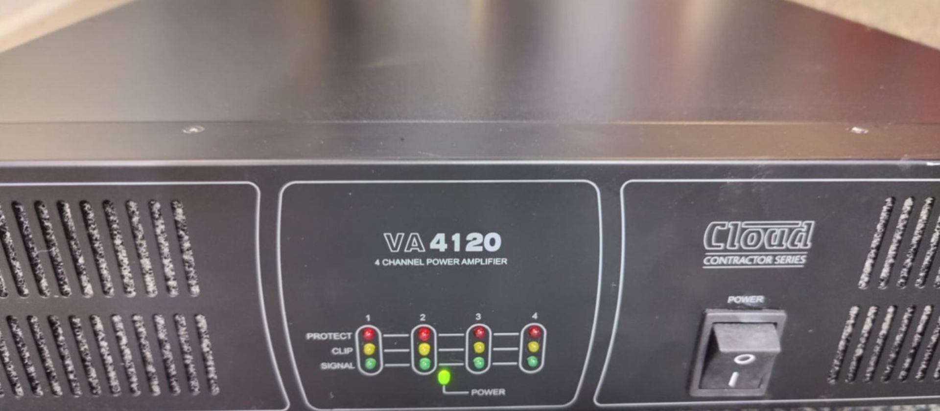 1 x CLOUD Contractor Series 4 Channel Power Amplifier - Model VA4120 - 120W Per Output Channel - Image 8 of 8