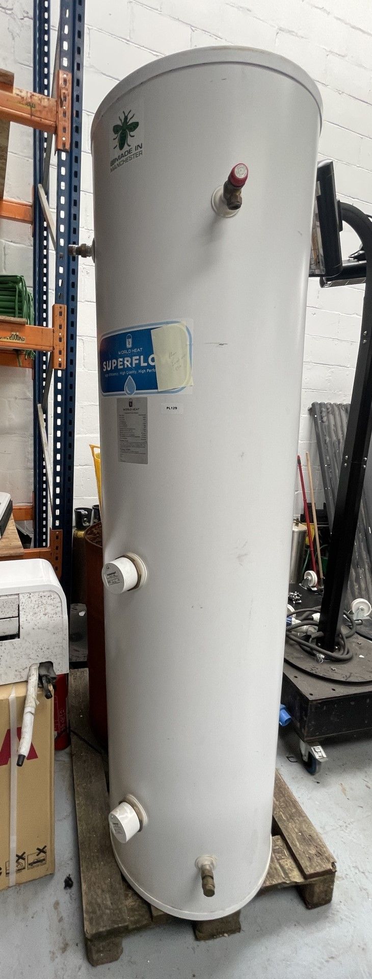 1 x World Heat Superflow Unvented Hot Water 300 Litre Storage Cylinder - Model: 300DSSFLOW