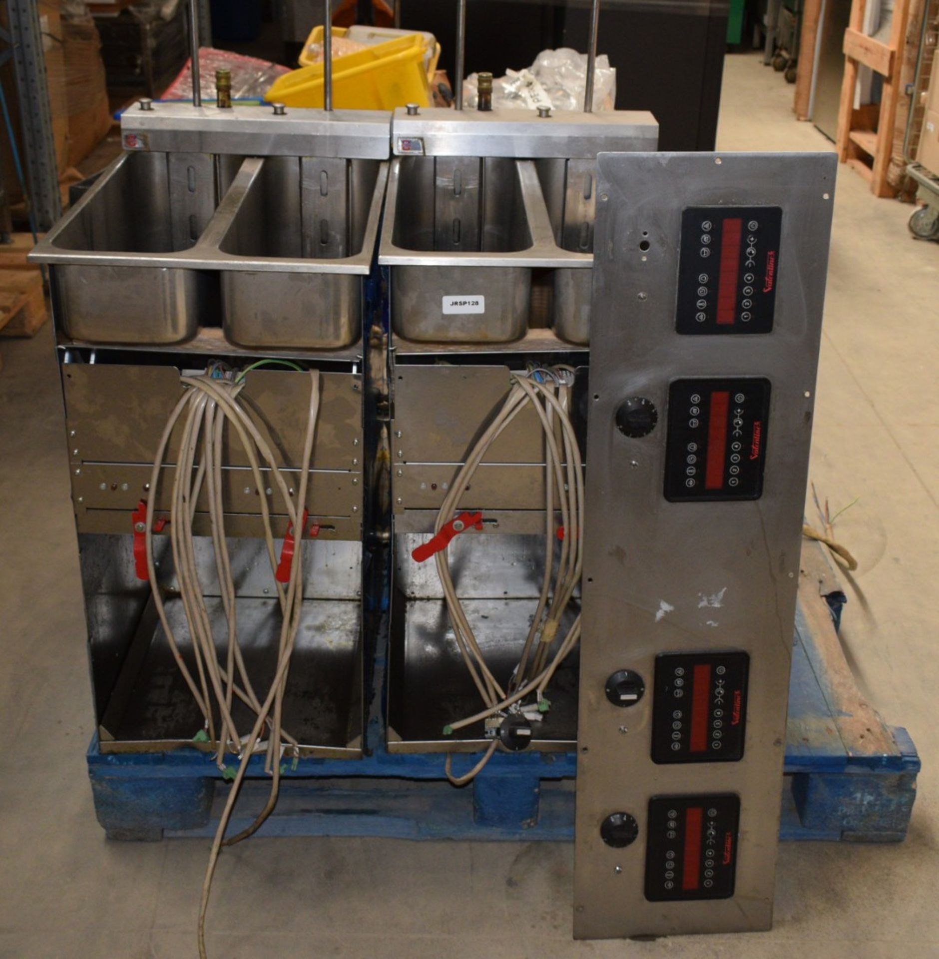 2 x Valentine Evo Integrated Twin Commercial Fryers with Control Panel - Model: VC2200T ELP - Image 8 of 14
