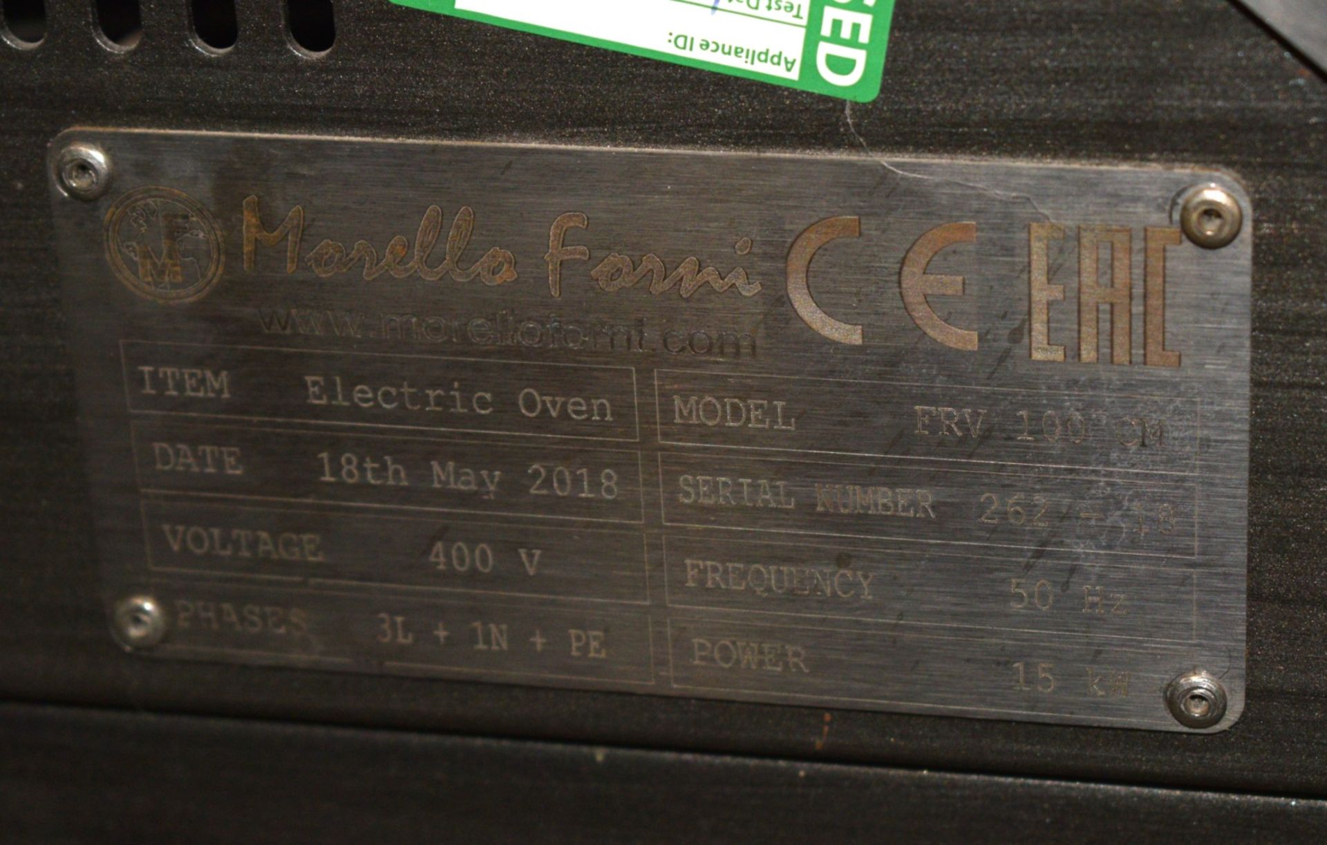 1 x Morello Forni Rotary Pizza Oven - Steel Mosaic Dome - Model FRV100 - Cooks 90 x Pizzas Per Hour! - Image 5 of 18