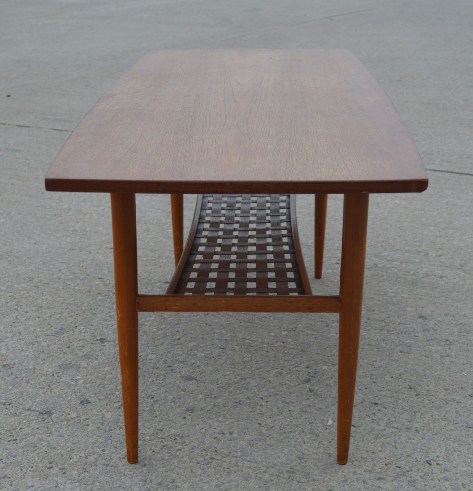 1 x Mid Century Scandinavian Teak Coffee Table Designed by Albert Larson - H50 x W136 x D54 cms - Image 15 of 16