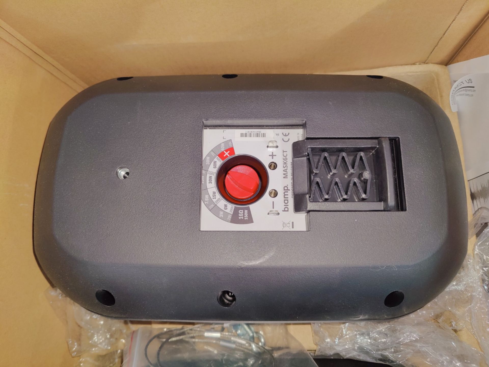 2 x BiAmp MASK6CT-BL 6.5" 2 way Clickmount Loudspeaker - 150w @ 16 ohms, IP64, 100v - Image 2 of 6