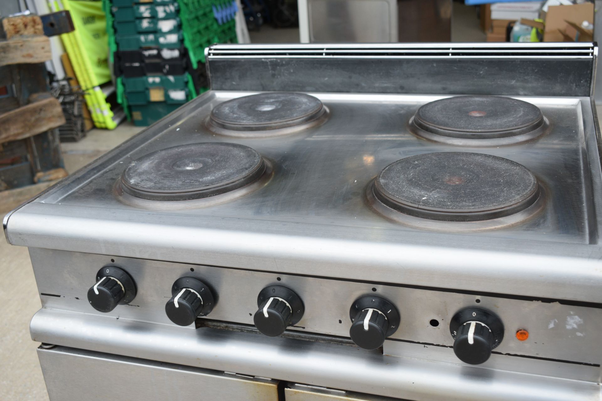 1 x Falcon Four Plate Electric Range Cooker - Dimensions: H87 x W70 x D66 cms - Image 8 of 13