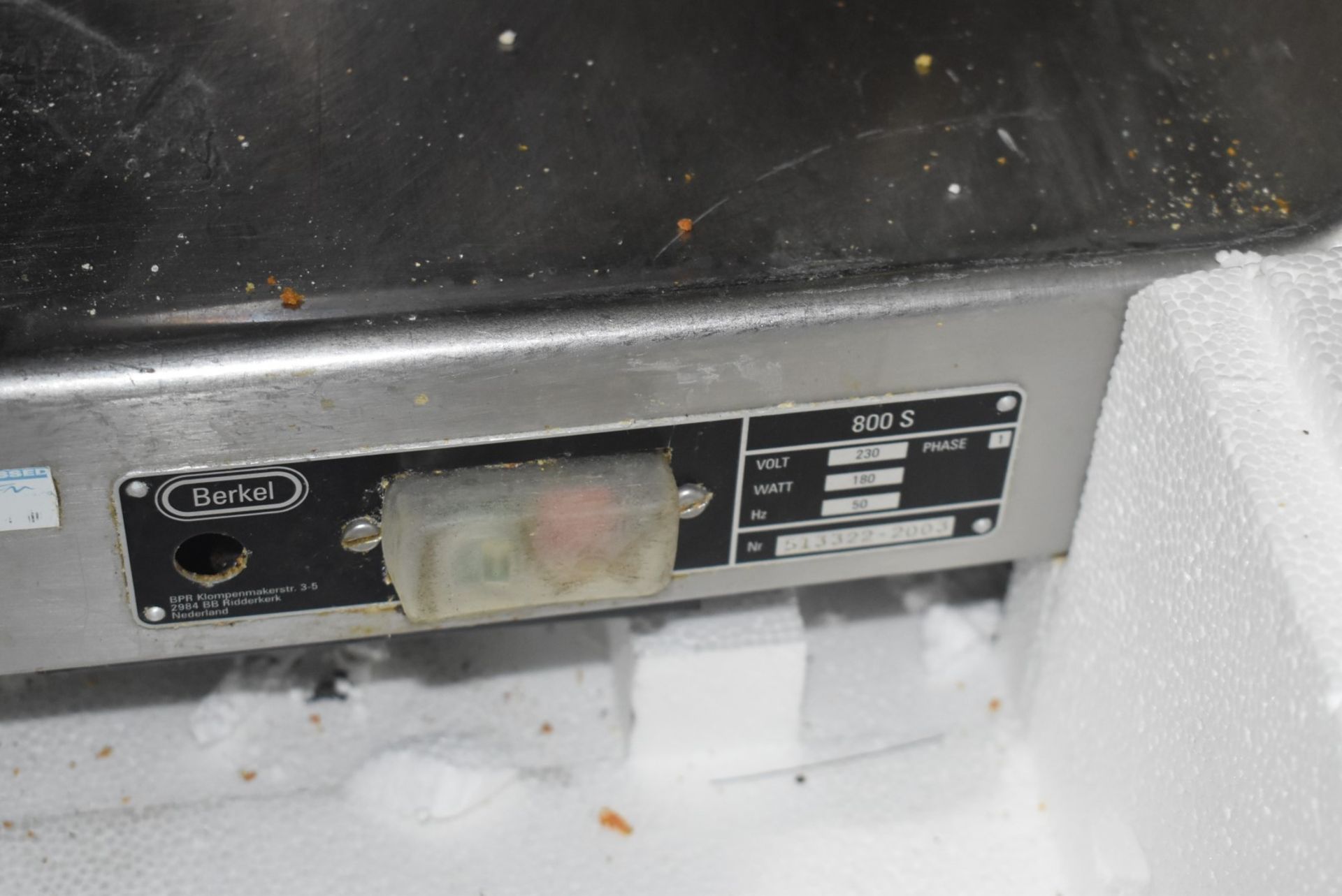 1 x Berkel 800S Commercial Meat Slicer - Requires a Replacement Blade - Image 2 of 6