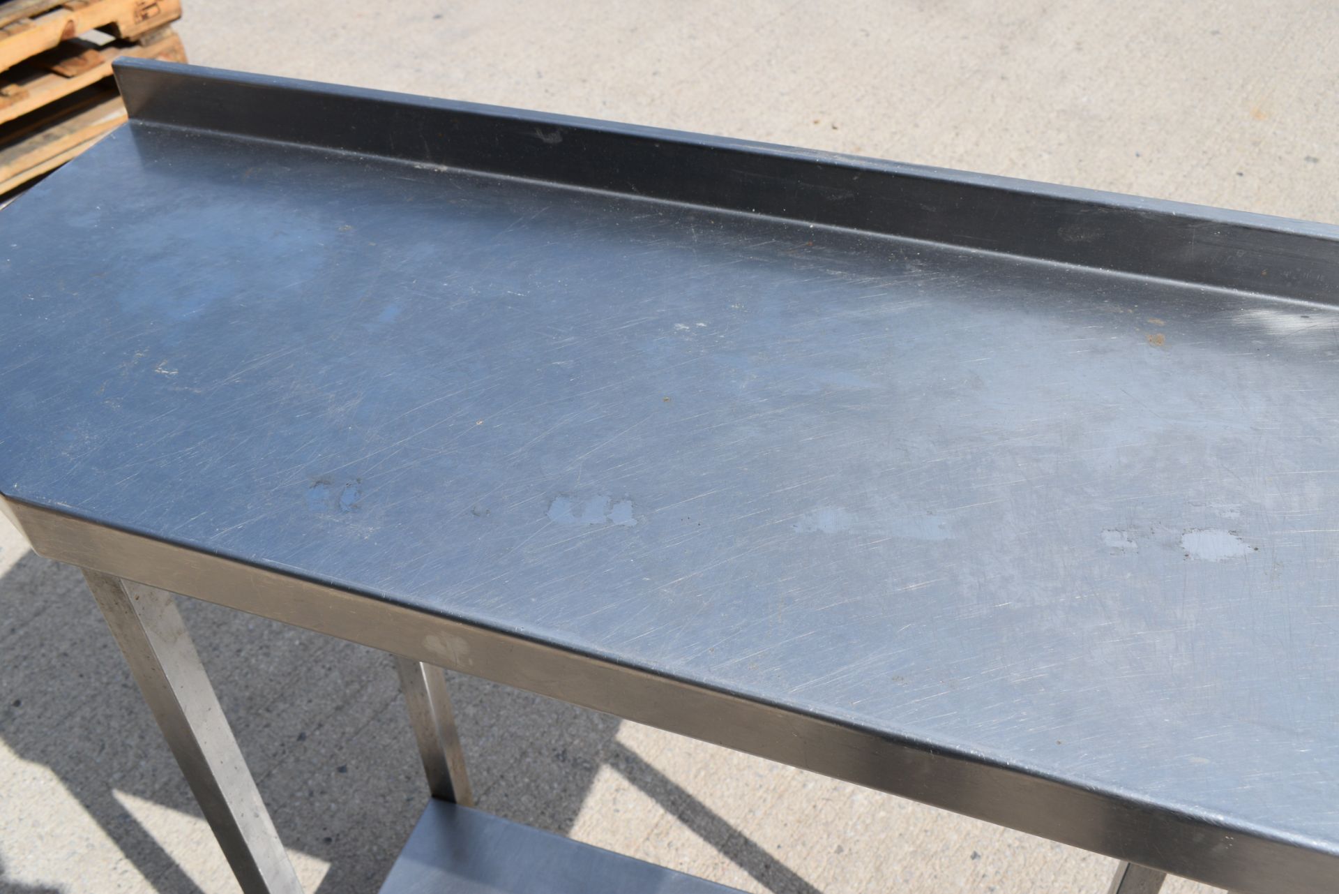1 x Stainless Steel Prep Table - Dimensions: H91 x W96 x D40 cms - Image 2 of 3