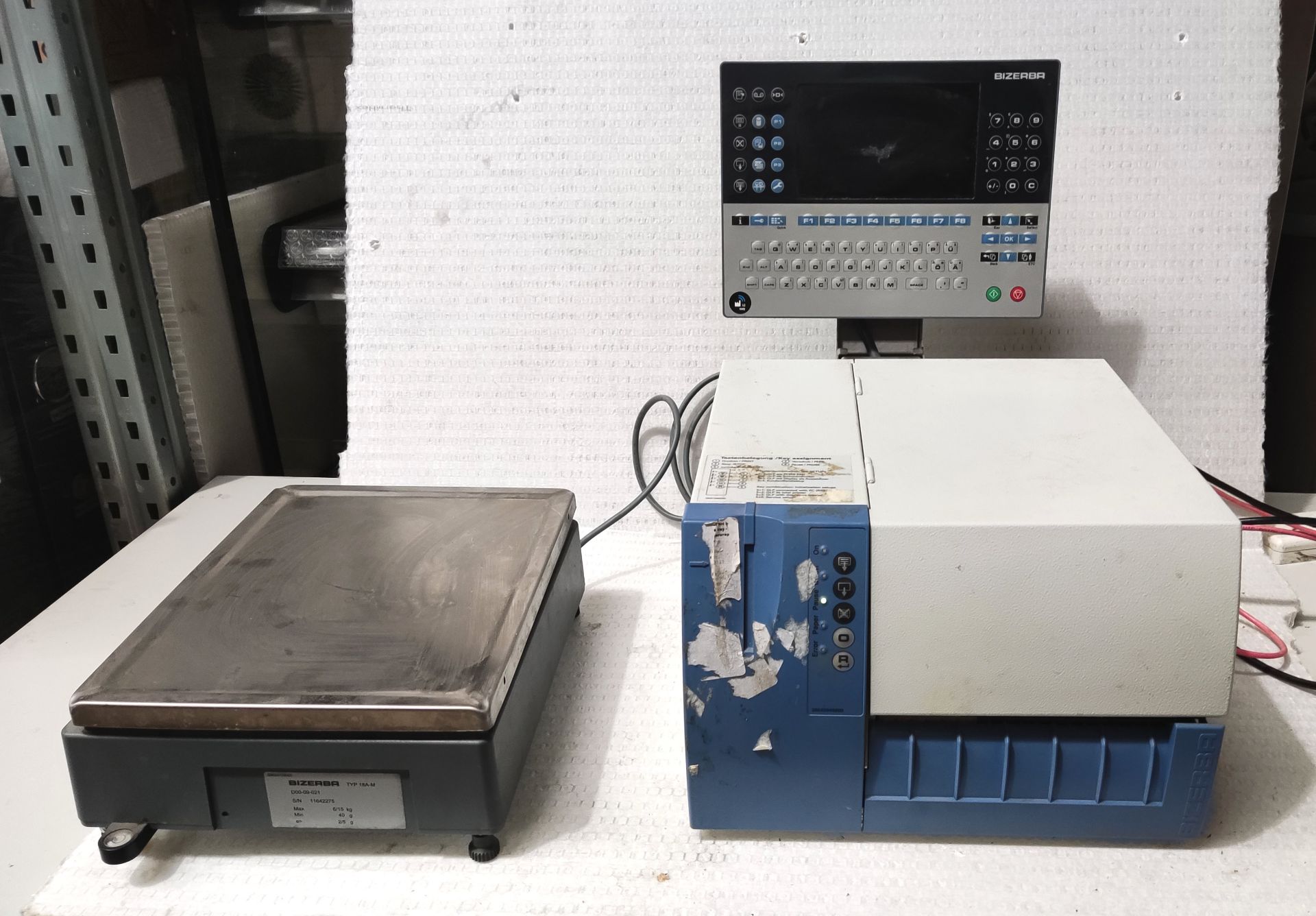 1 x BIZERBA Glp-W Maxx Thermal Label Printer With 18A-M Scales