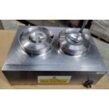 1 x Lincat LRB2 Twin Pot Baine Marie - 240v - Stainless Steel Construction - Dimensions: H24 x W56