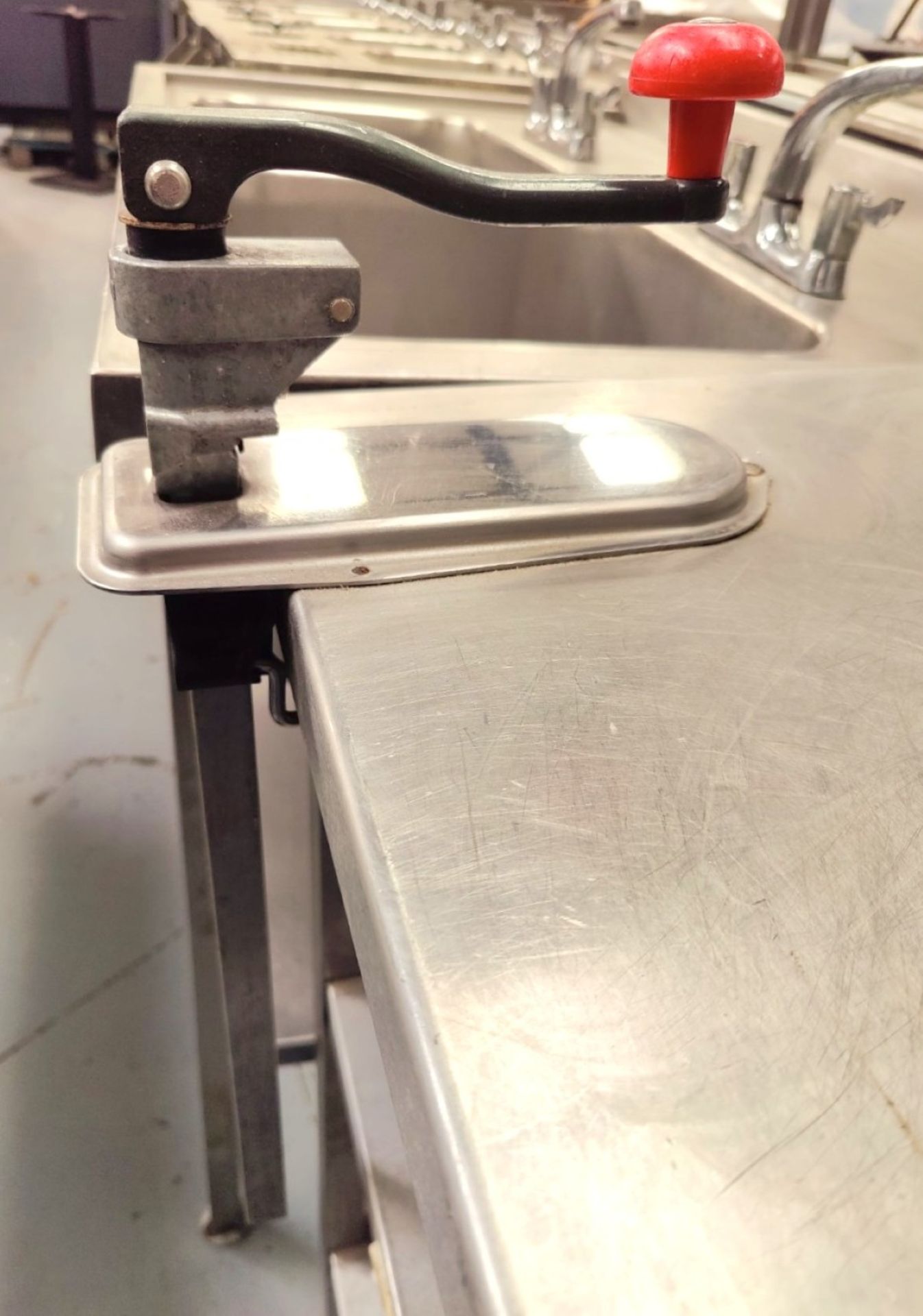 1 x Large Stainless Steel 2.7 Meter Preparation Table Featuring a Wash Basin with Mixer Tap - Image 11 of 11