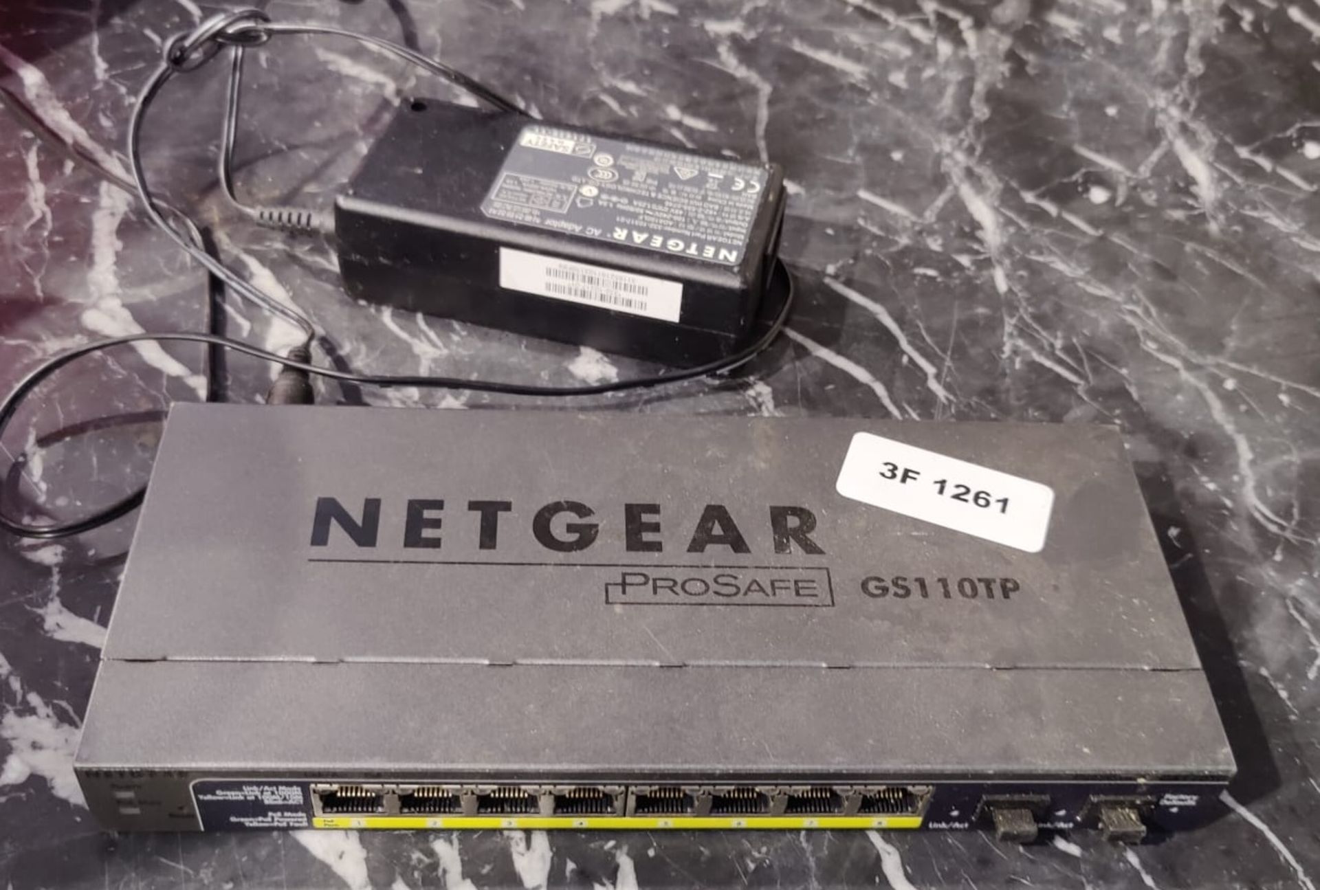 1 x Netgear Prosafe GS110TP Switch with Power Adaptor - Removed from a Restaurant Environment