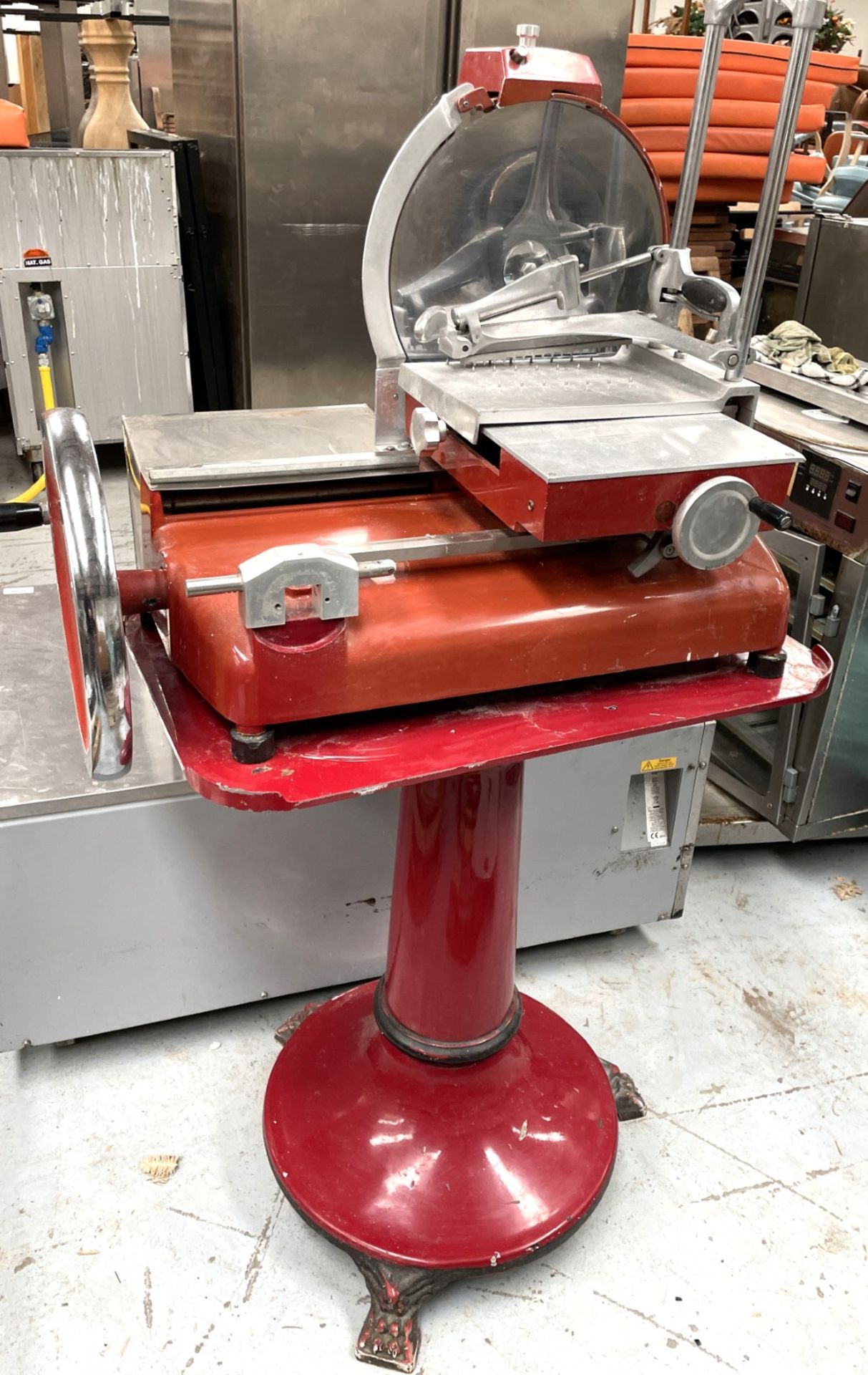 1 x FAC Manual Valono 350mm Meat Slicer with Stand - Model: F350 - 240v - Image 2 of 20