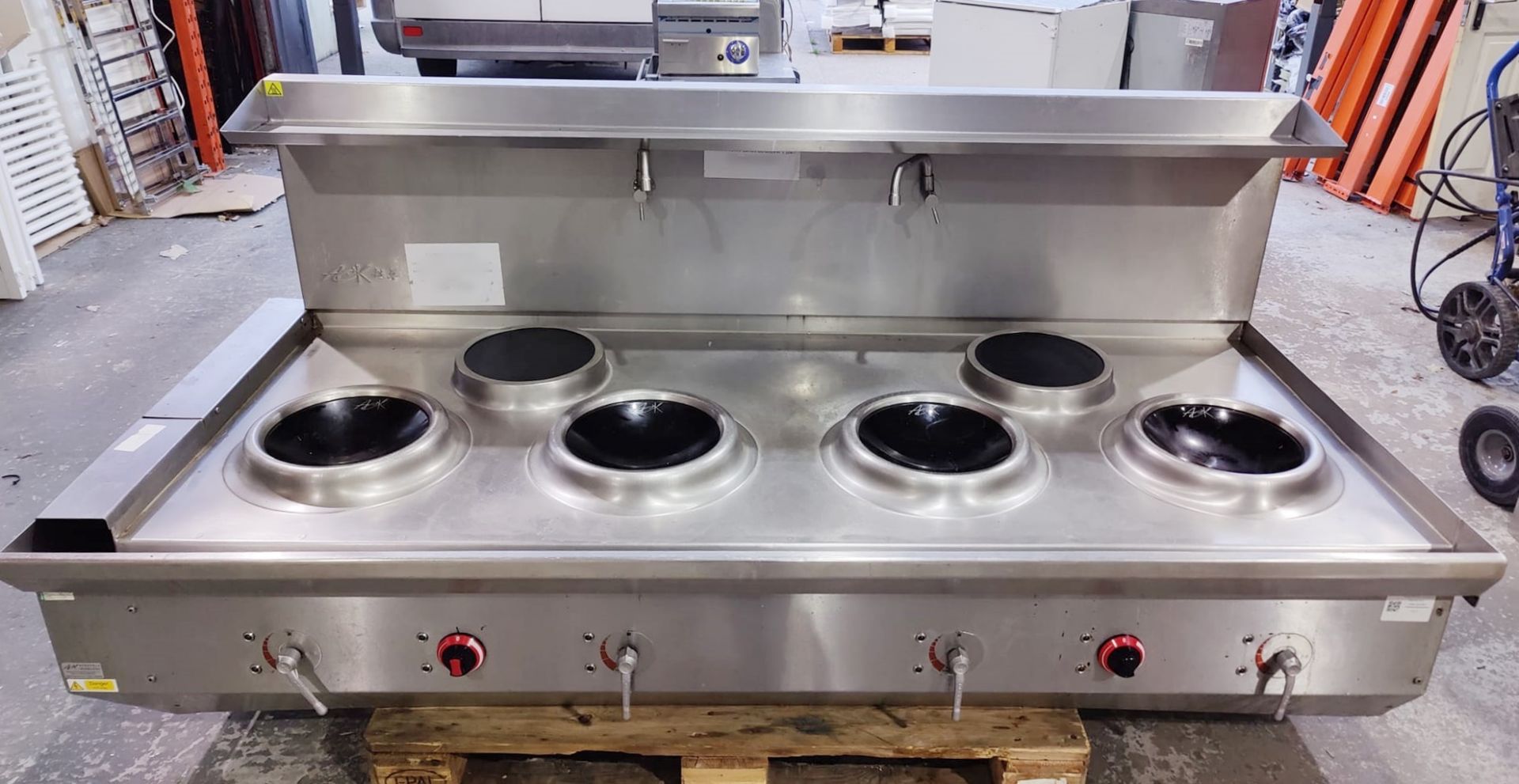 1 x ACK Manufacturing INDUCTION WOK For Commercial Kitchens - Dimensions: H83 x W218 x D97 cms