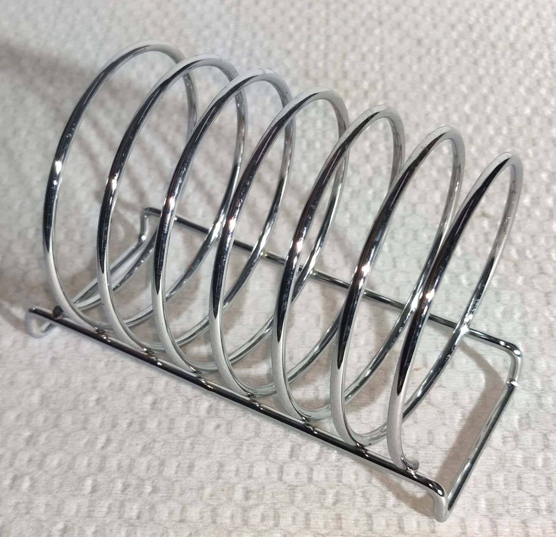 12 x Chrome Wire Toast Racks - 6 Slice Capacity