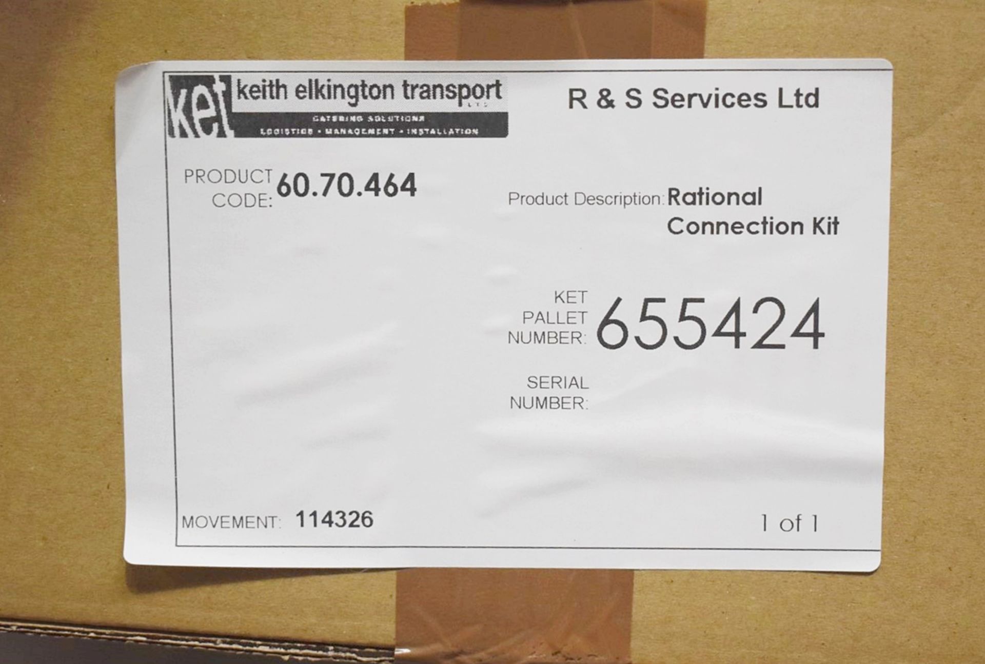 1 x Rational Oven Connection Kit For Type 6-2/3 20-2/1 - Unused Boxed Stock - Image 4 of 6