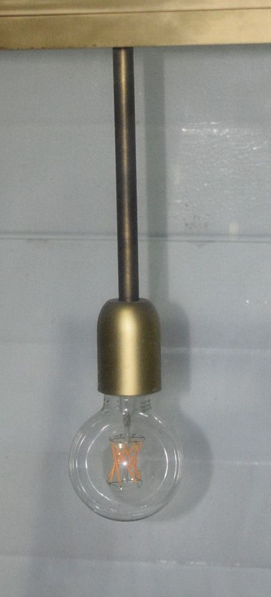 1 x Large High-end Commercial Brass & Glass Lantern Pendant Light Fitting - Image 5 of 6