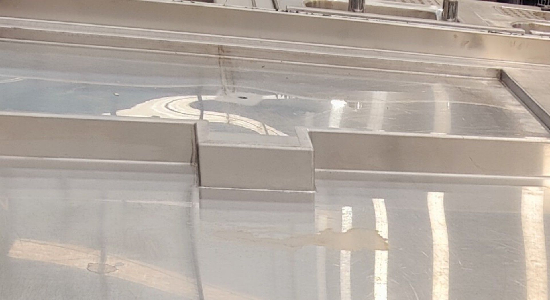 1 x Stainless Steel Prep Table Featuring a Cable Port and Space for Undercounter Appliances - Image 3 of 5