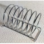 12 x Chrome Wire Toast Racks - 6 Slice Capacity