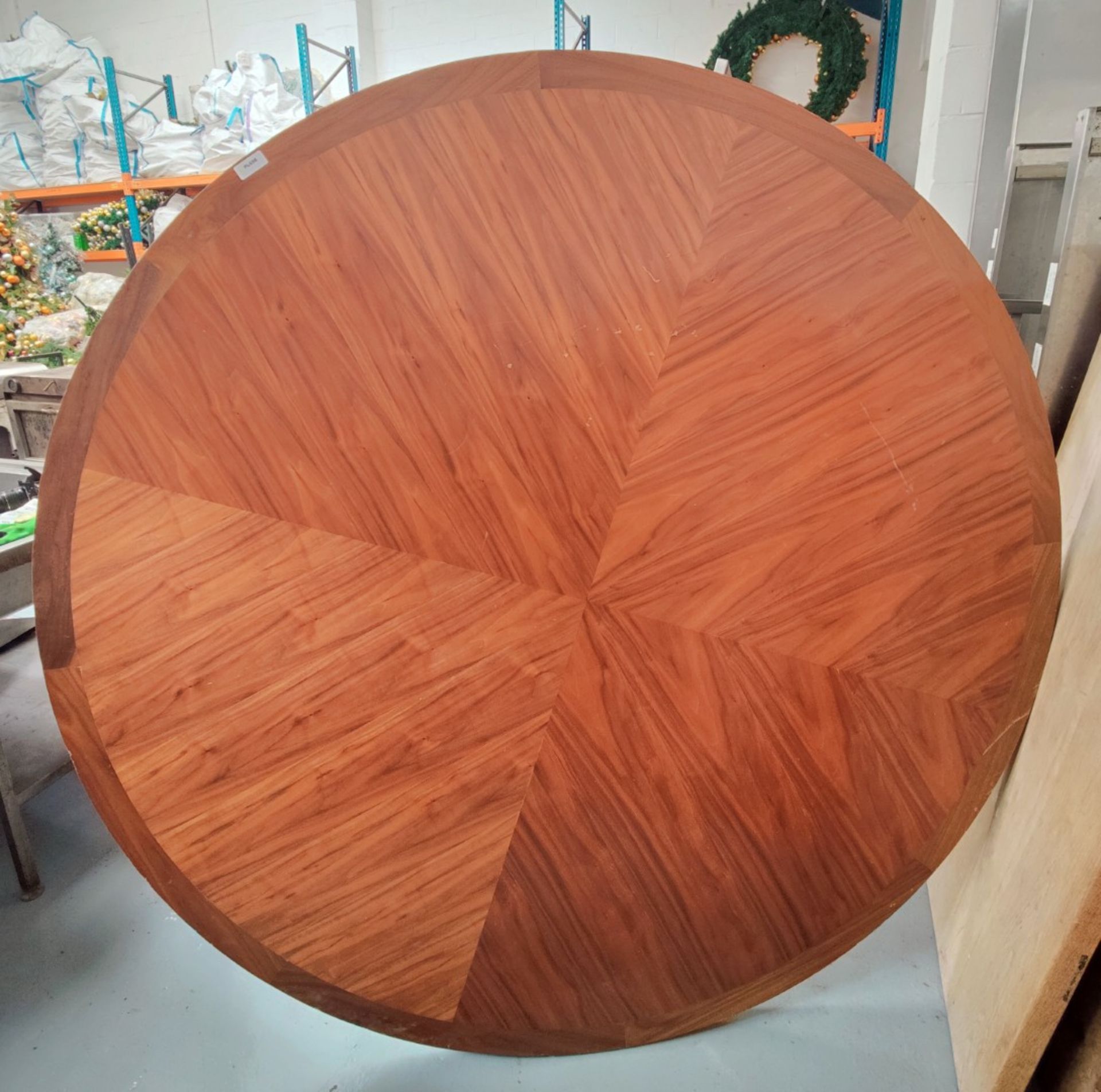 1 x Banqueting 1.8m Quarter Bookmatched Walnut Veneer Restaurant Table Top