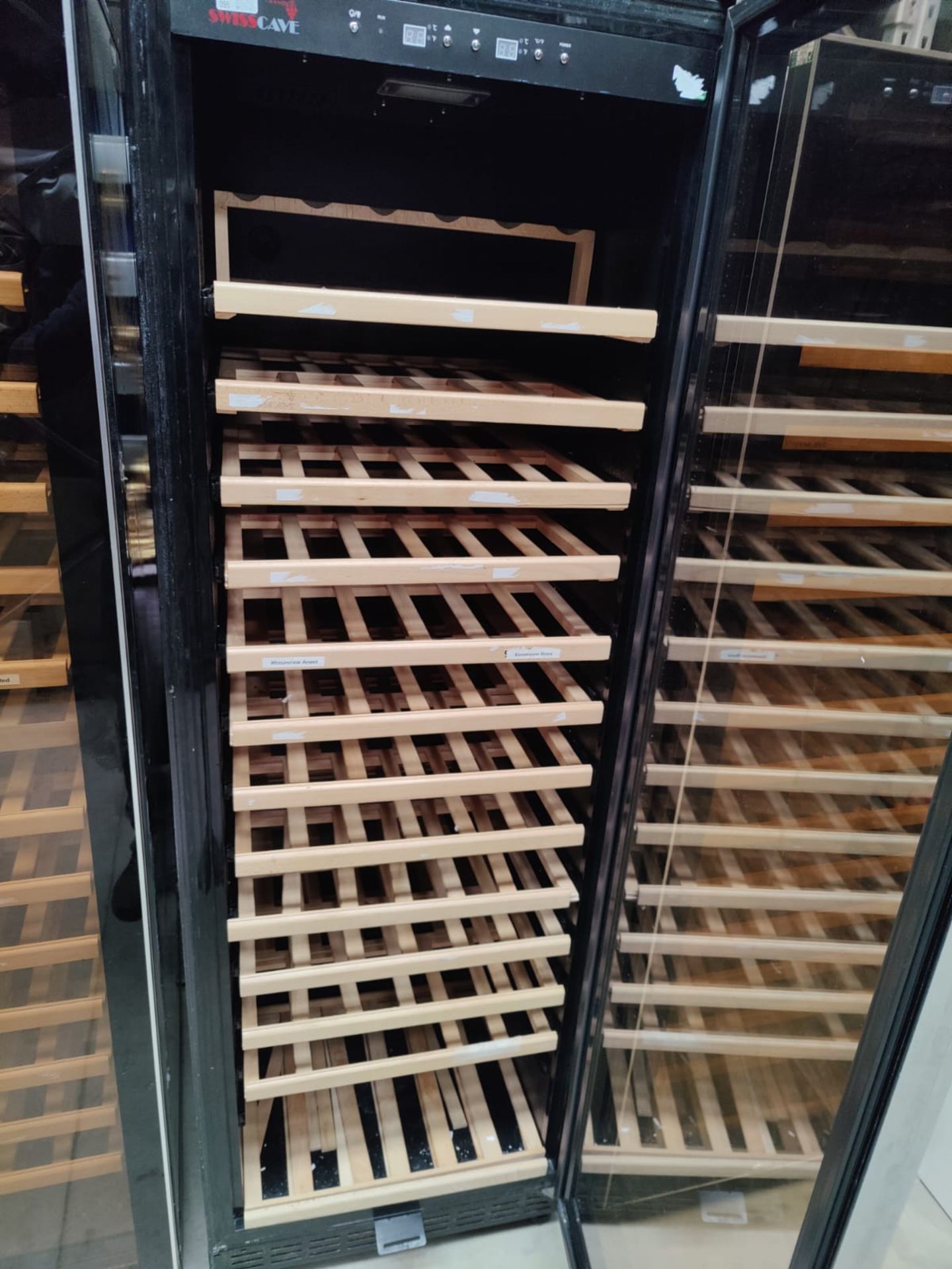 1 x Swiss Cave Upright Single Door Wine Bottle Cooler - Contemporary Smoked Glass Finish - UPDATED - Image 5 of 7