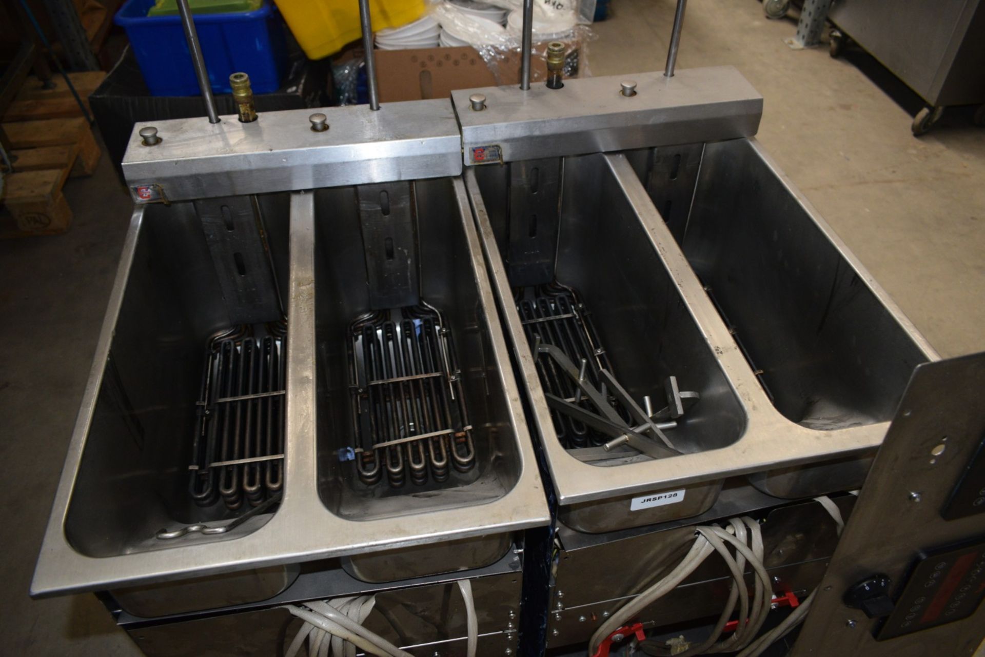 2 x Valentine Evo Integrated Twin Commercial Fryers with Control Panel - Model: VC2200T ELP - Image 4 of 14