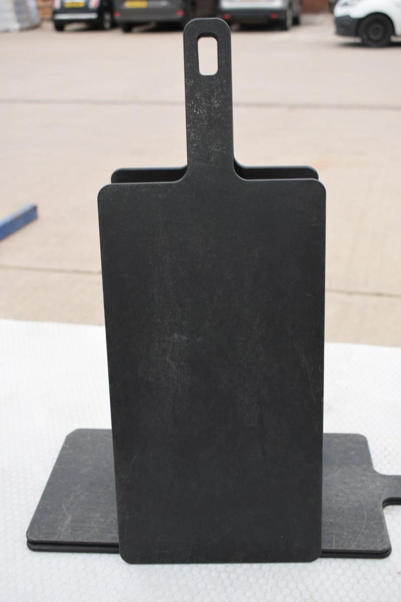 4 x Black Chopping / Serving Boards with Handles - Image 2 of 2