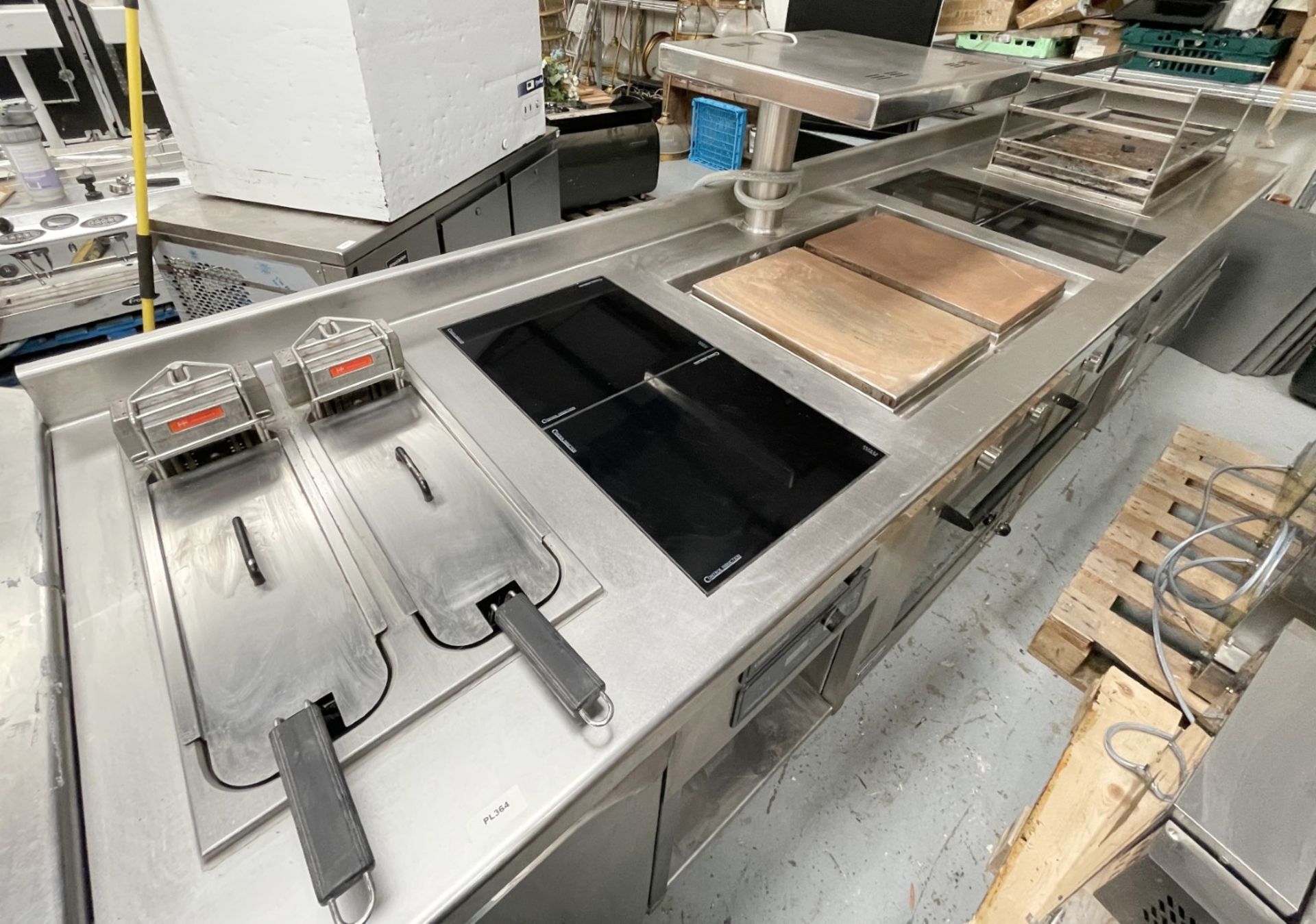 1 x Control Induction 3.6m Cookline Wall Suite for Commercial Kitchens - Features a FriFri Twin Tank - Image 12 of 55