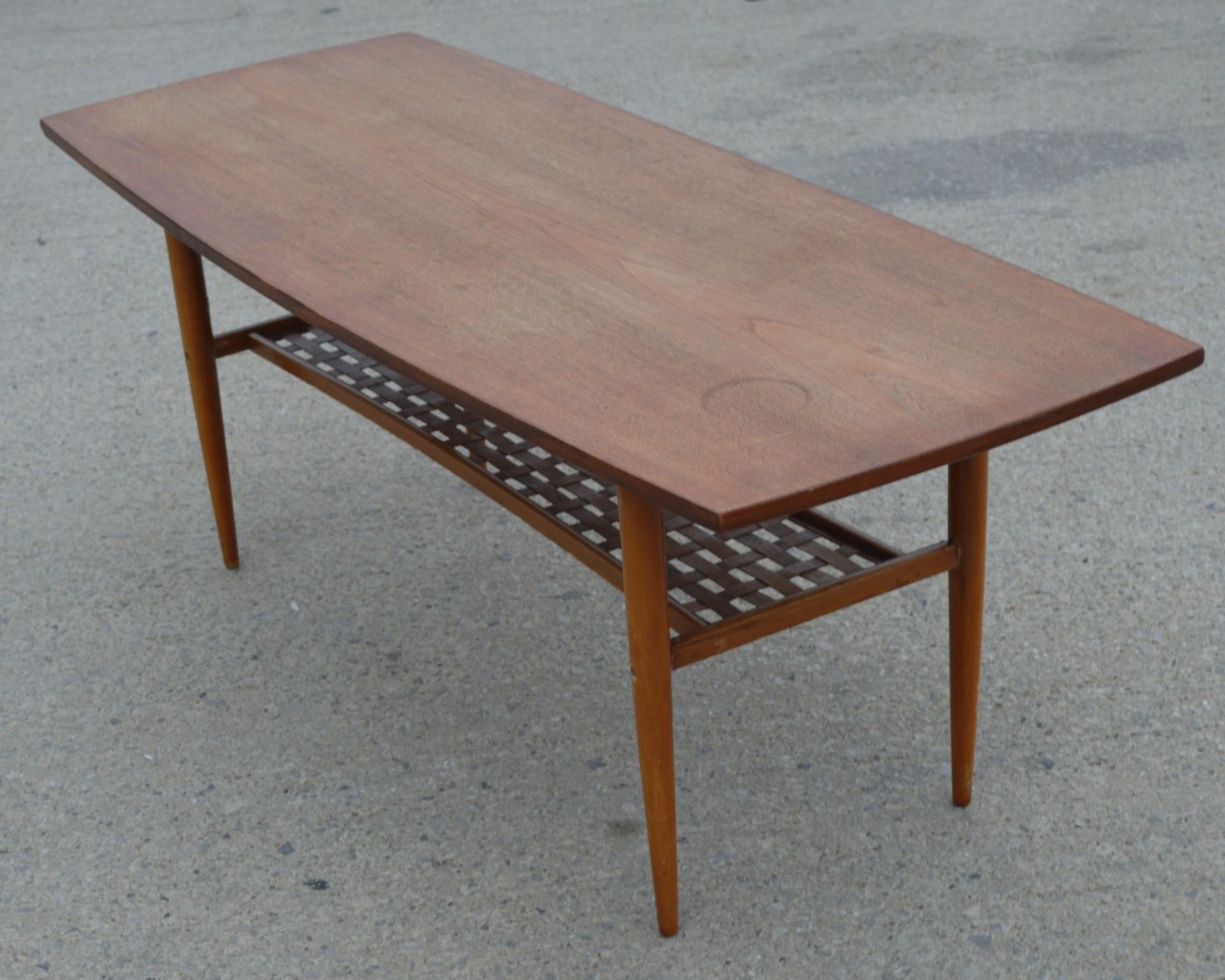 1 x Mid Century Scandinavian Teak Coffee Table Designed by Albert Larson - H50 x W136 x D54 cms