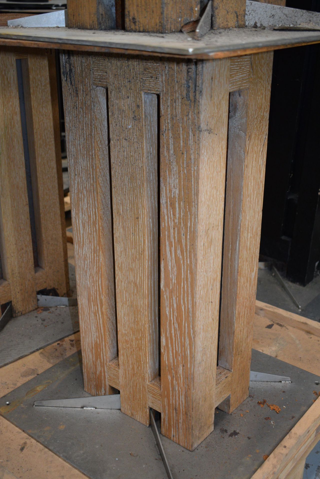 3 x Pedestals for Restaurant Tables - Dimensions: H70cm with a 50x50cms Top - Image 4 of 6