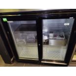 1 x CATER-COOL Sliding Door Back Bar Bottle Cooler - Dimensions: H90 x W90 x D52 cms