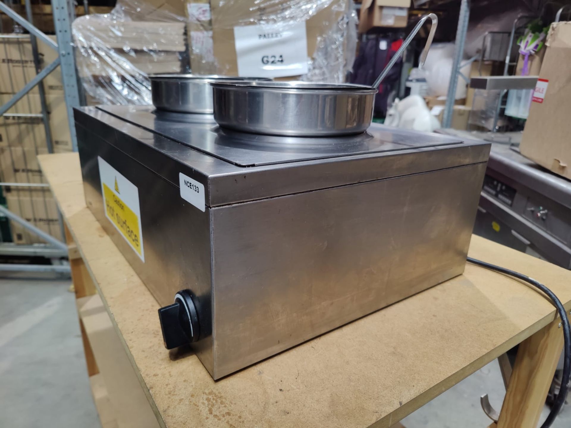 1 x Lincat LRB2 Twin Pot Baine Marie - 240v - Stainless Steel Construction - Dimensions: H24 x W56 - Image 7 of 7