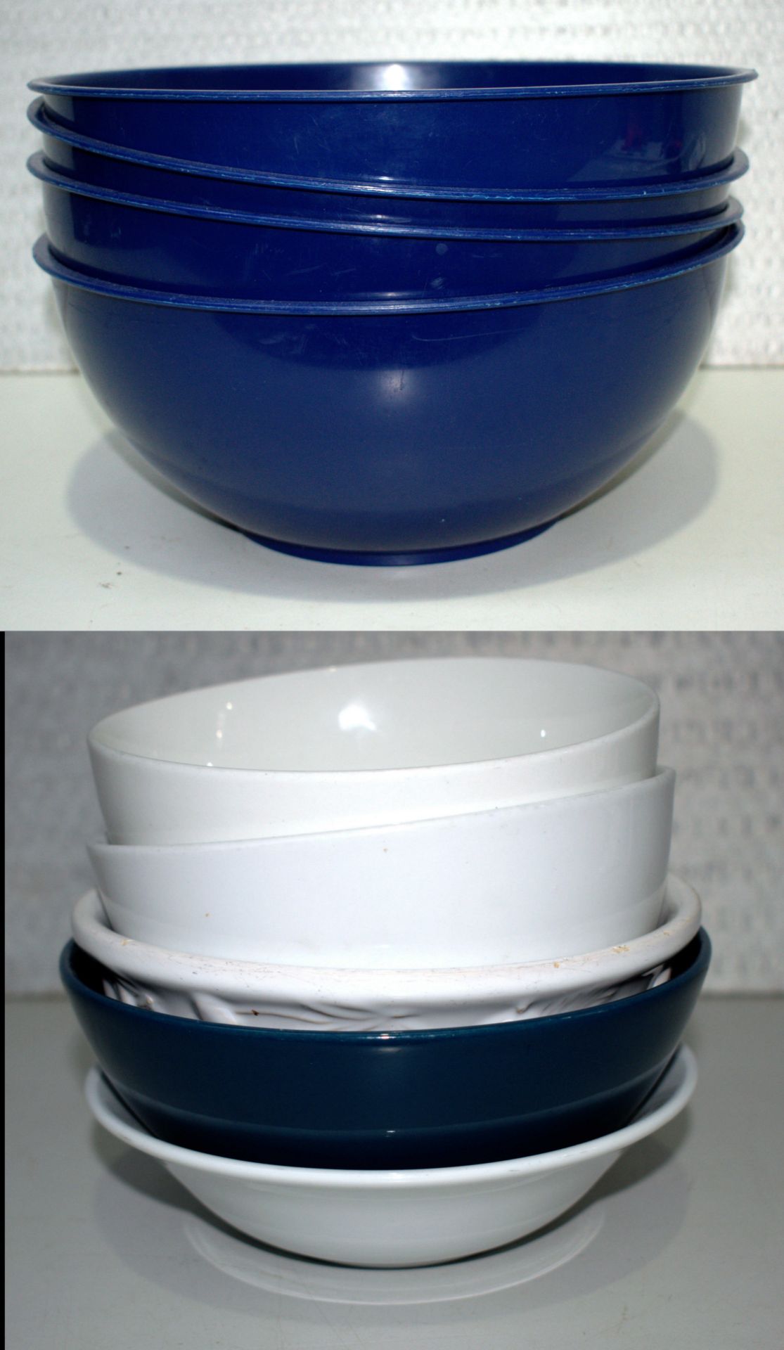 9 x Assorted Bowls - Ceramic and Plastic