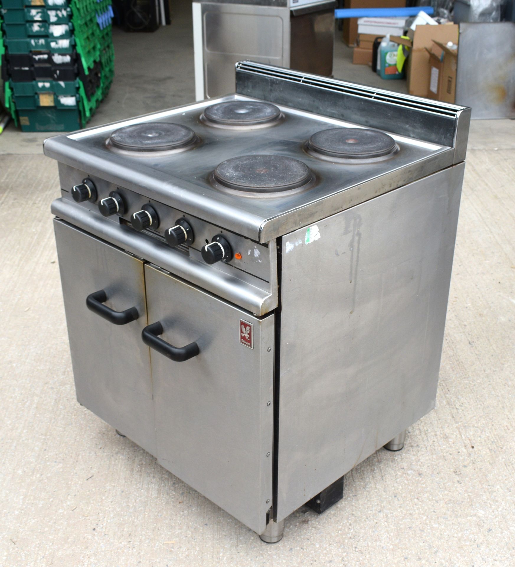 1 x Falcon Four Plate Electric Range Cooker - Dimensions: H87 x W70 x D66 cms - Image 11 of 13