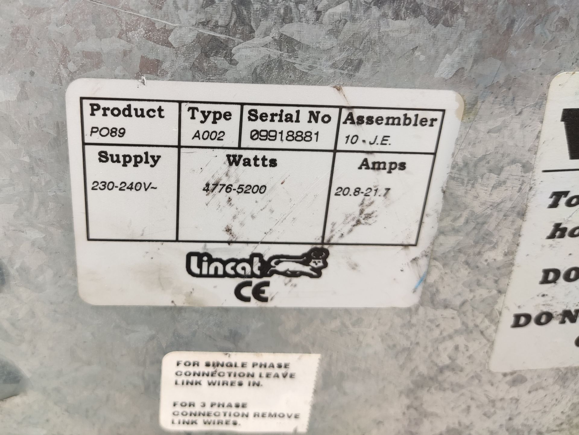 1 x LINCAT Panache Countertop Pizza Oven - Model Po89 - Single Phase - RRP £1,745.00 - Image 14 of 23